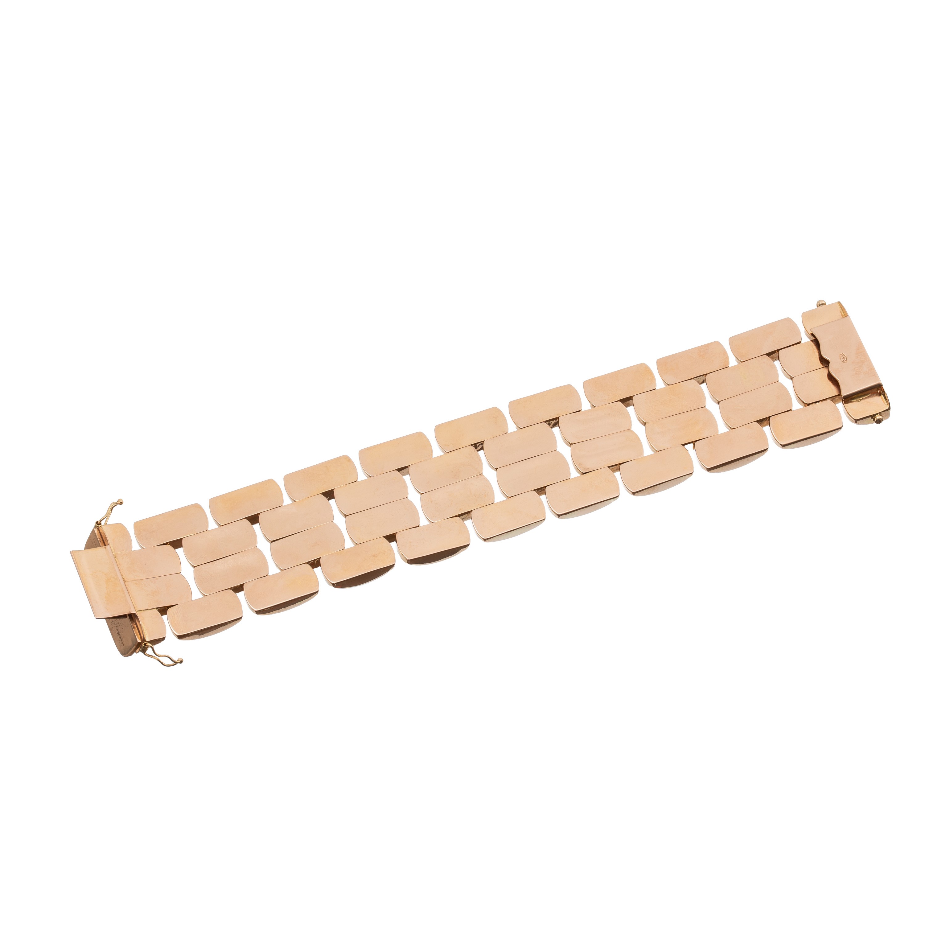 Bracciale in oro rosa 18 kt “Carro Armato”