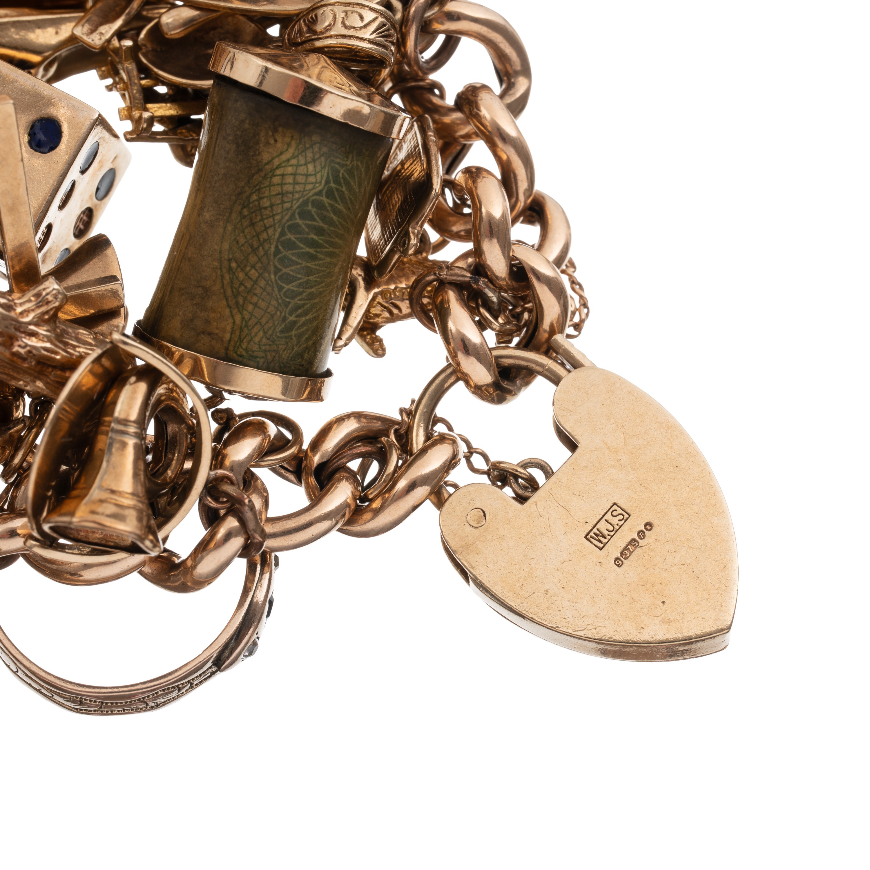 Bracciale in oro giallo 18 kt con charms
