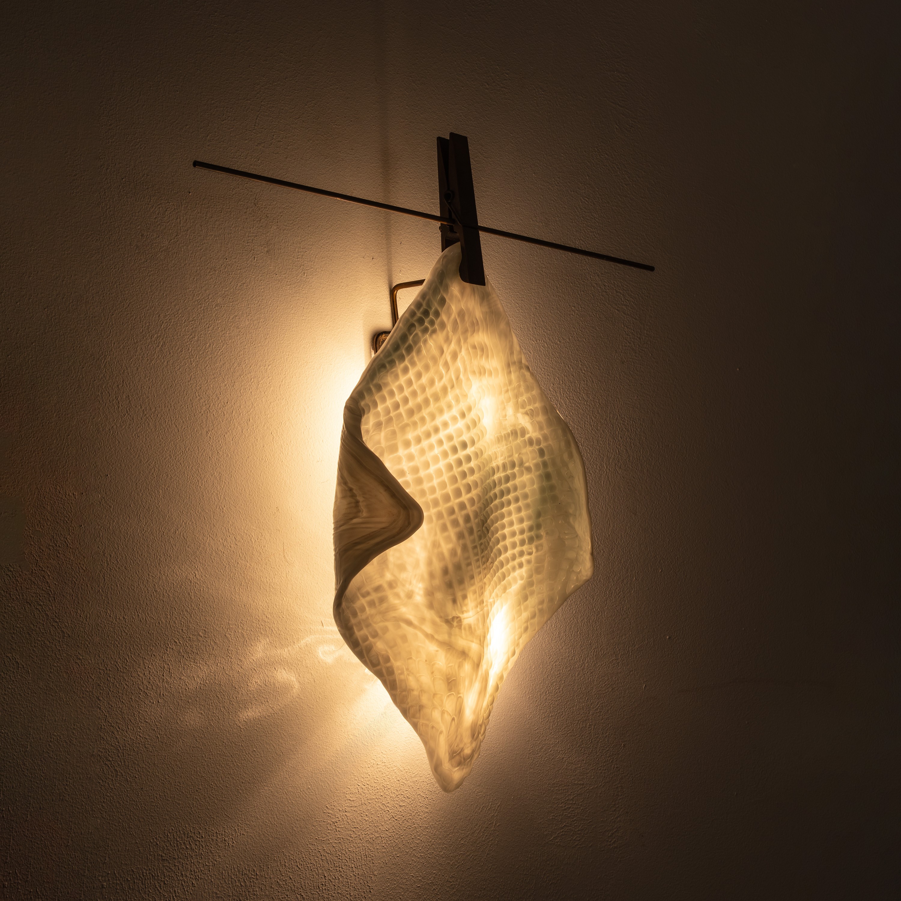 Gaetano Pesce - Applique “Canovacci” in vetro e bronzo (produzione Venini), 1975