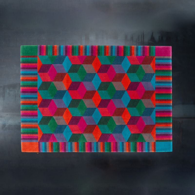 Missoni - Tappeto in lana con ordito in fibre artificiali