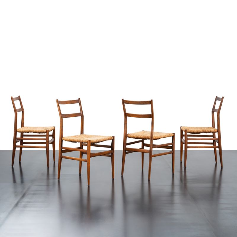 Gio Ponti - Set di quattro sedie modello “646” “Leggera”