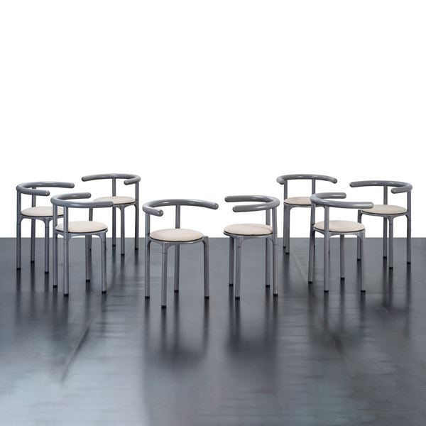 Anna Castelli Ferrieri - ANNA CASTELLI FERRIERI, SET OTTO SEDIE 4855