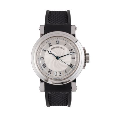 Marine 5817 - Orologio solo tempo in acciaio con carica automatica, quadrante bitonale Guilloché ...