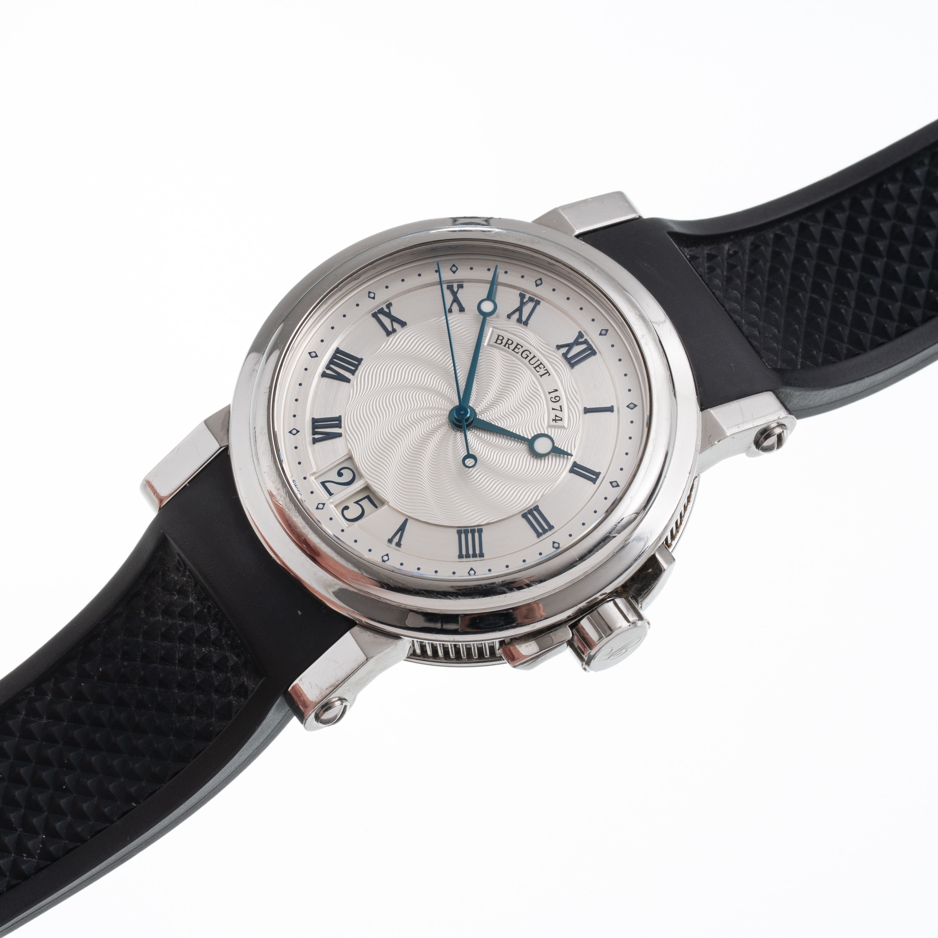 Breguet - Marine 5817 - Orologio solo tempo in acciaio con carica automatica, quadrante bitonale ...
