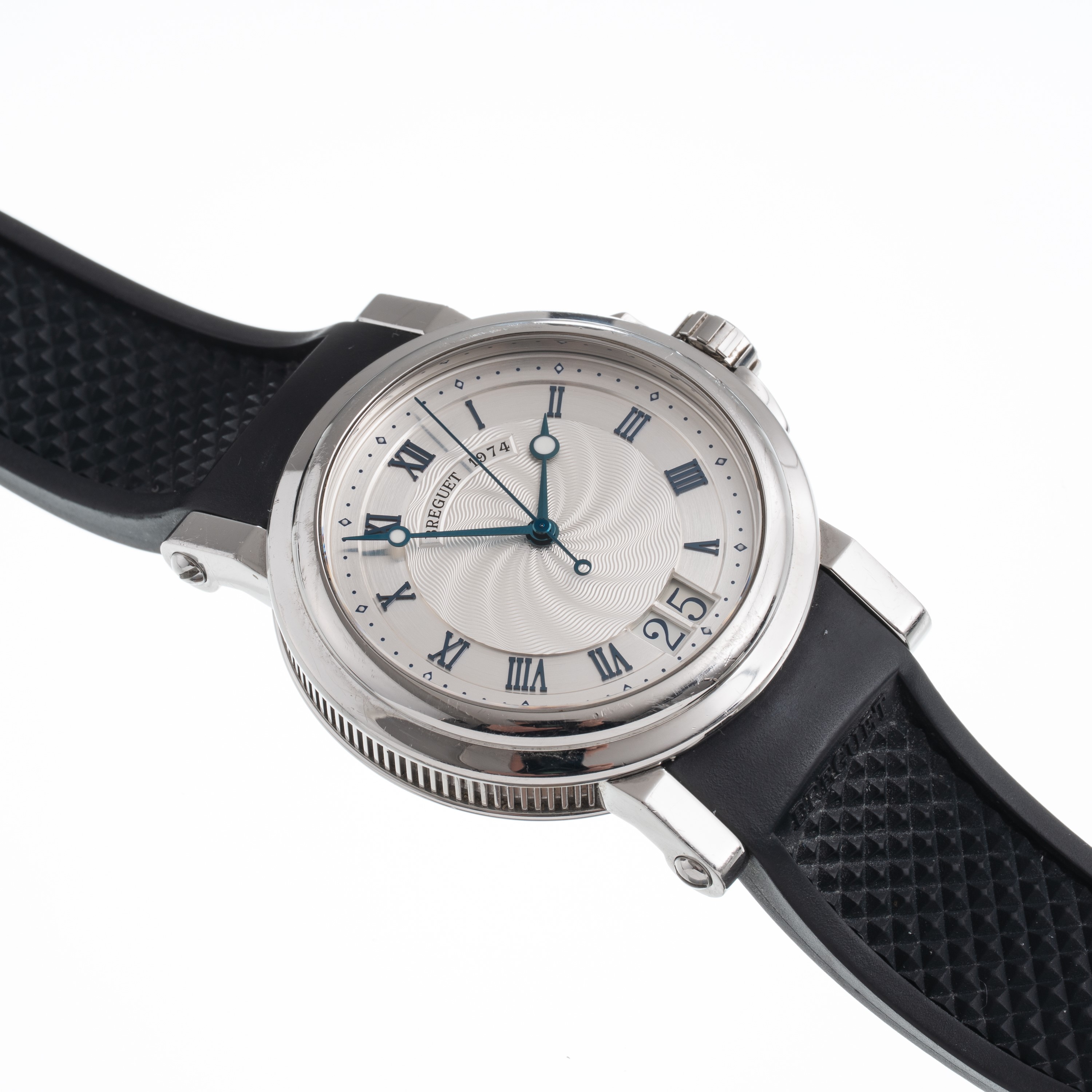Breguet - Marine 5817 - Orologio solo tempo in acciaio con carica automatica, quadrante bitonale ...