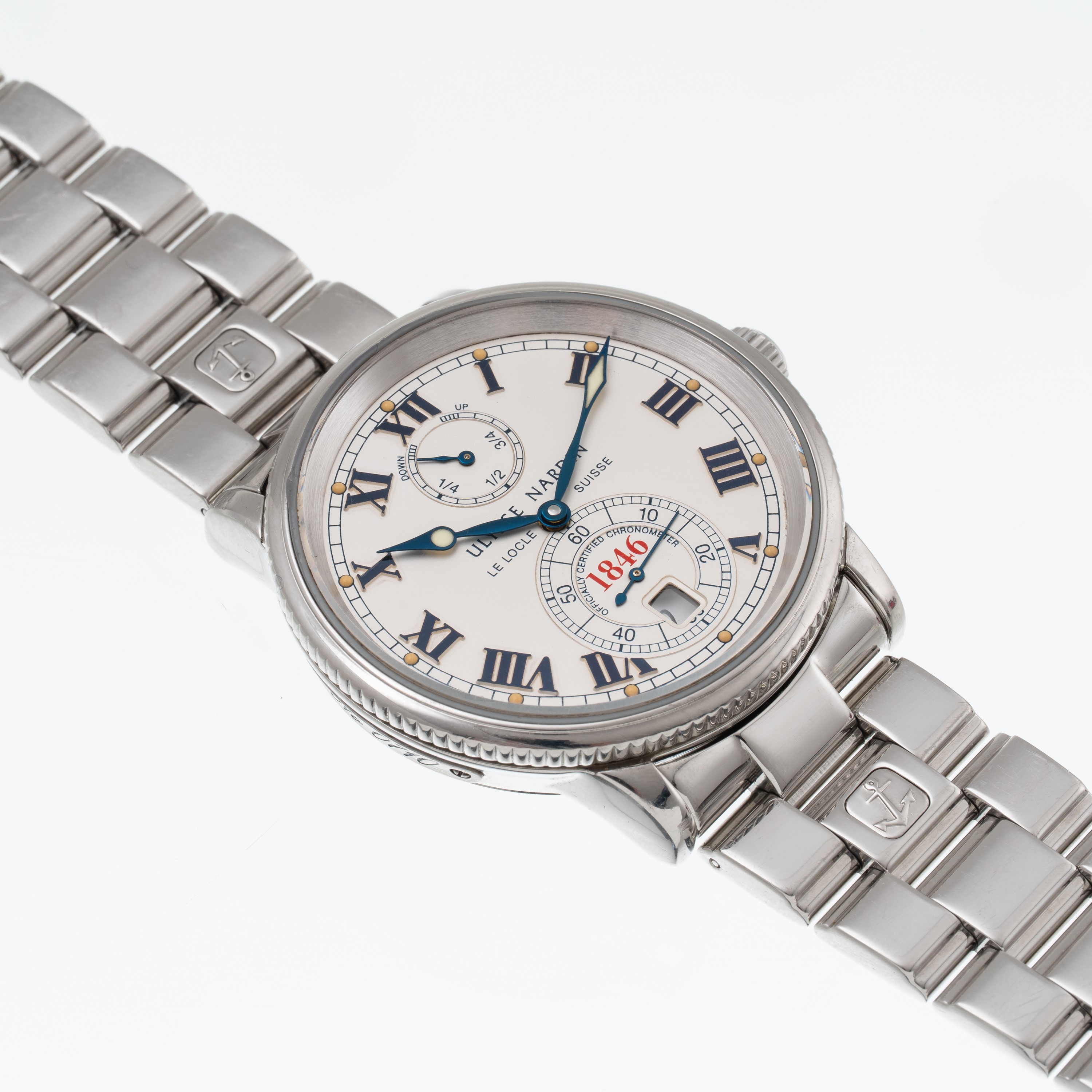 Ulysse Nardin - Marine Chronometer 1846, orologio automatico in acciaio con datario e riserva di ...