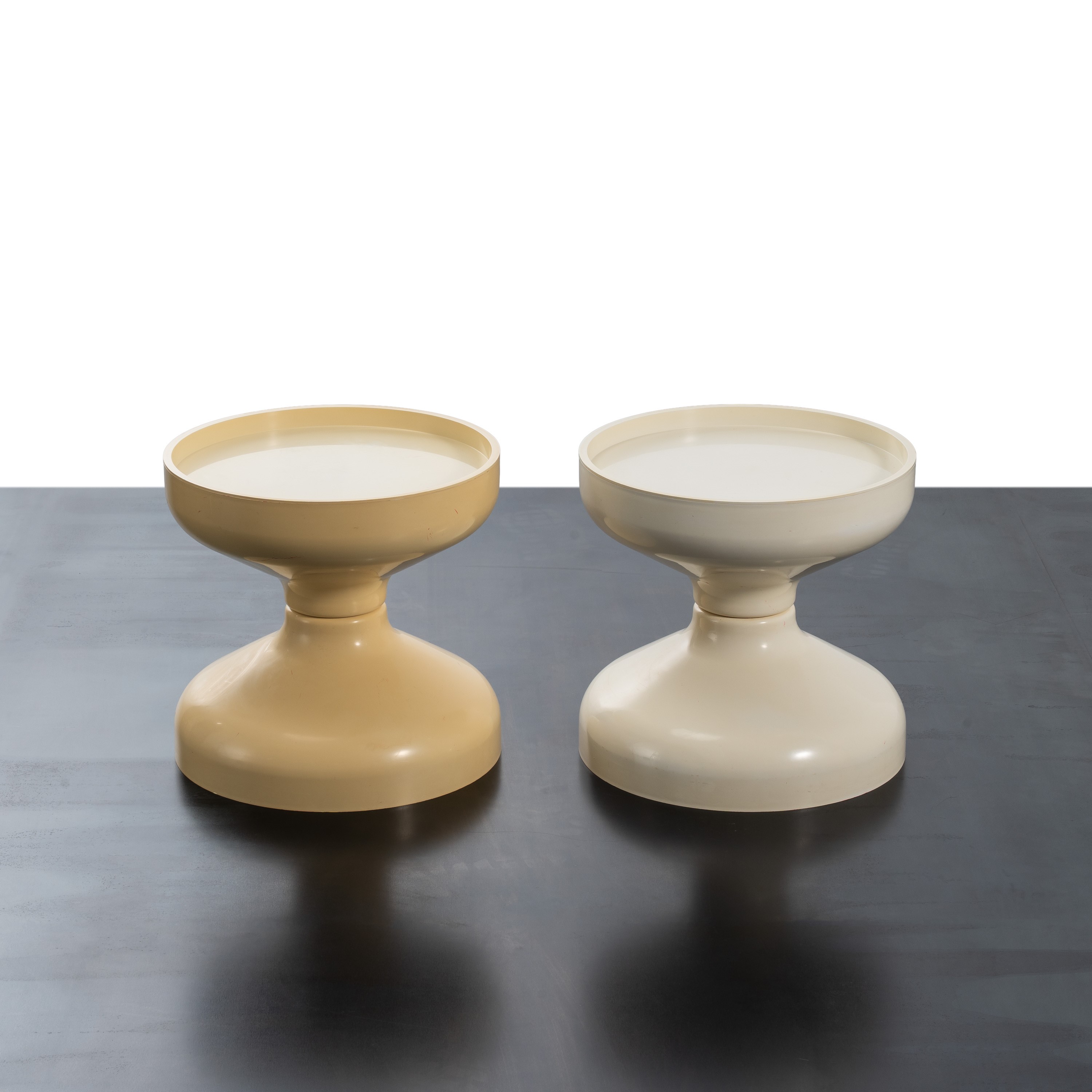 Achille e Pier Giacomo Castiglioni - Coppia di rocchetti stool e side table