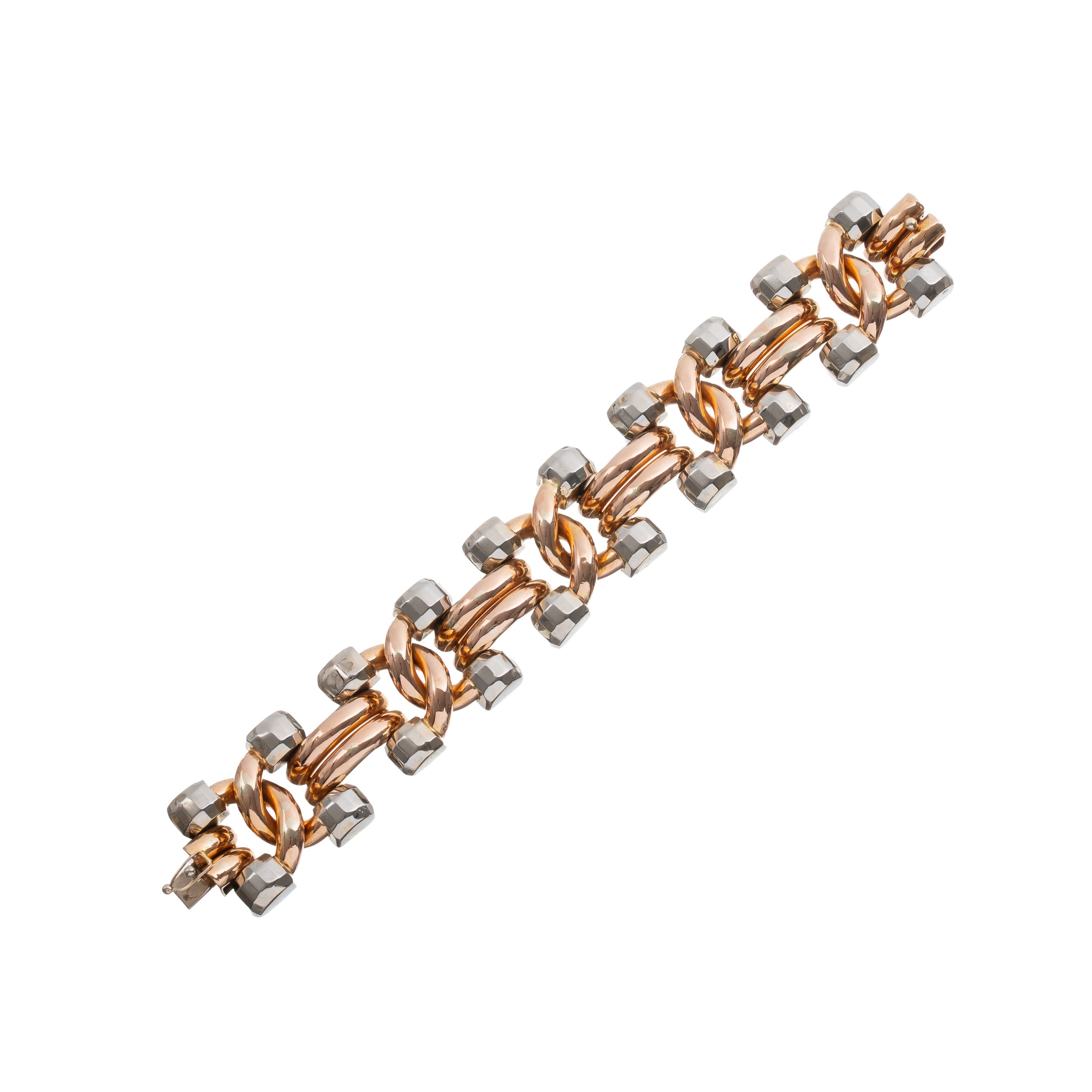 Bracciale in oro giallo 18 kt con marchio a fascio littorio