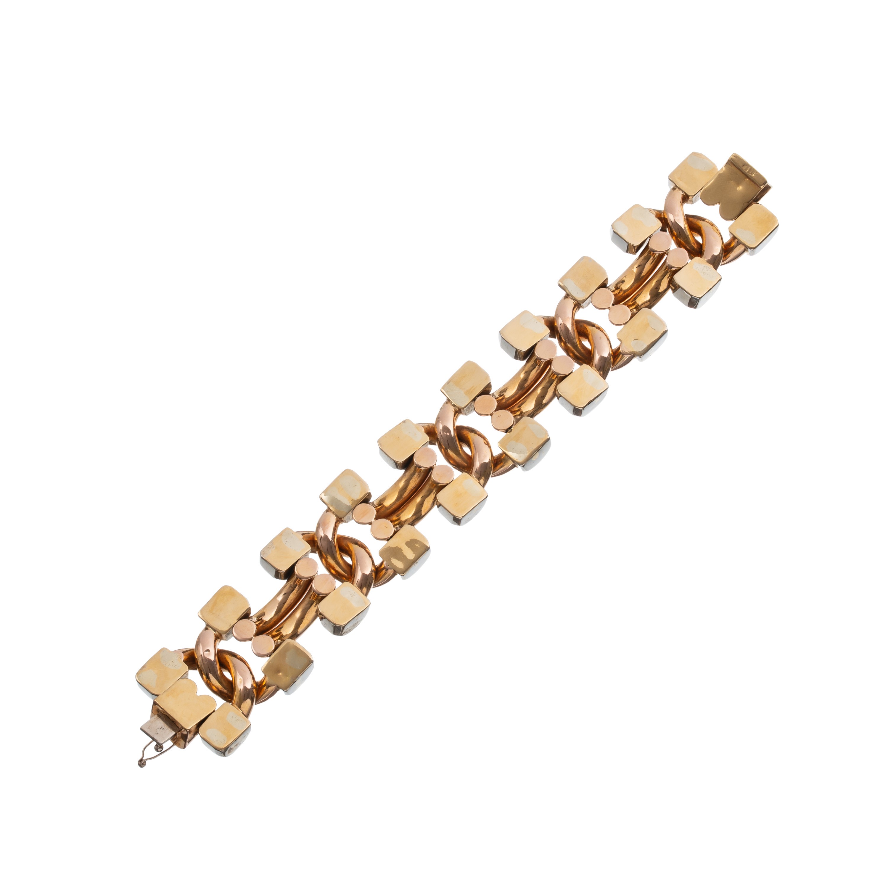 Bracciale in oro giallo 18 kt con marchio a fascio littorio