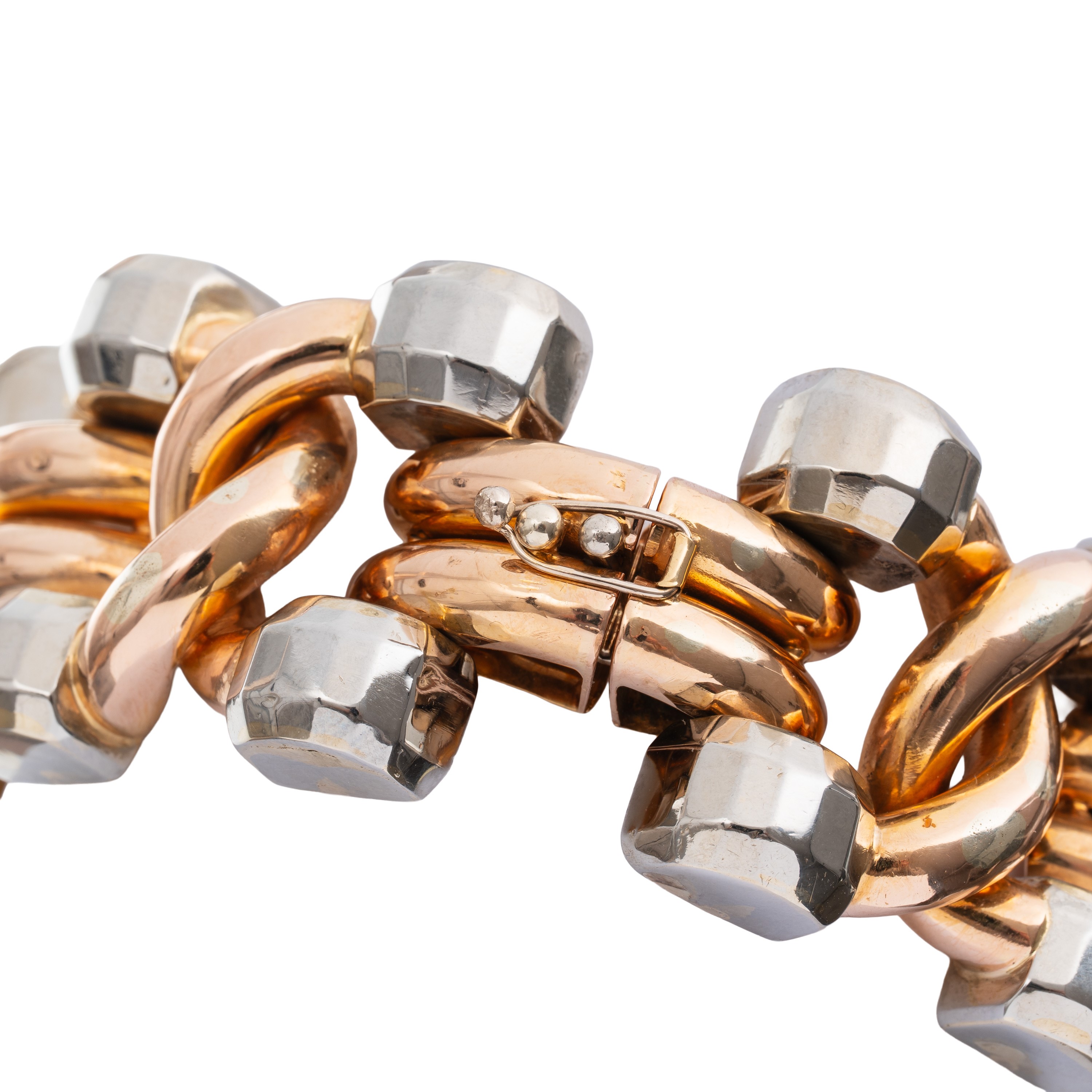 Bracciale in oro giallo 18 kt con marchio a fascio littorio