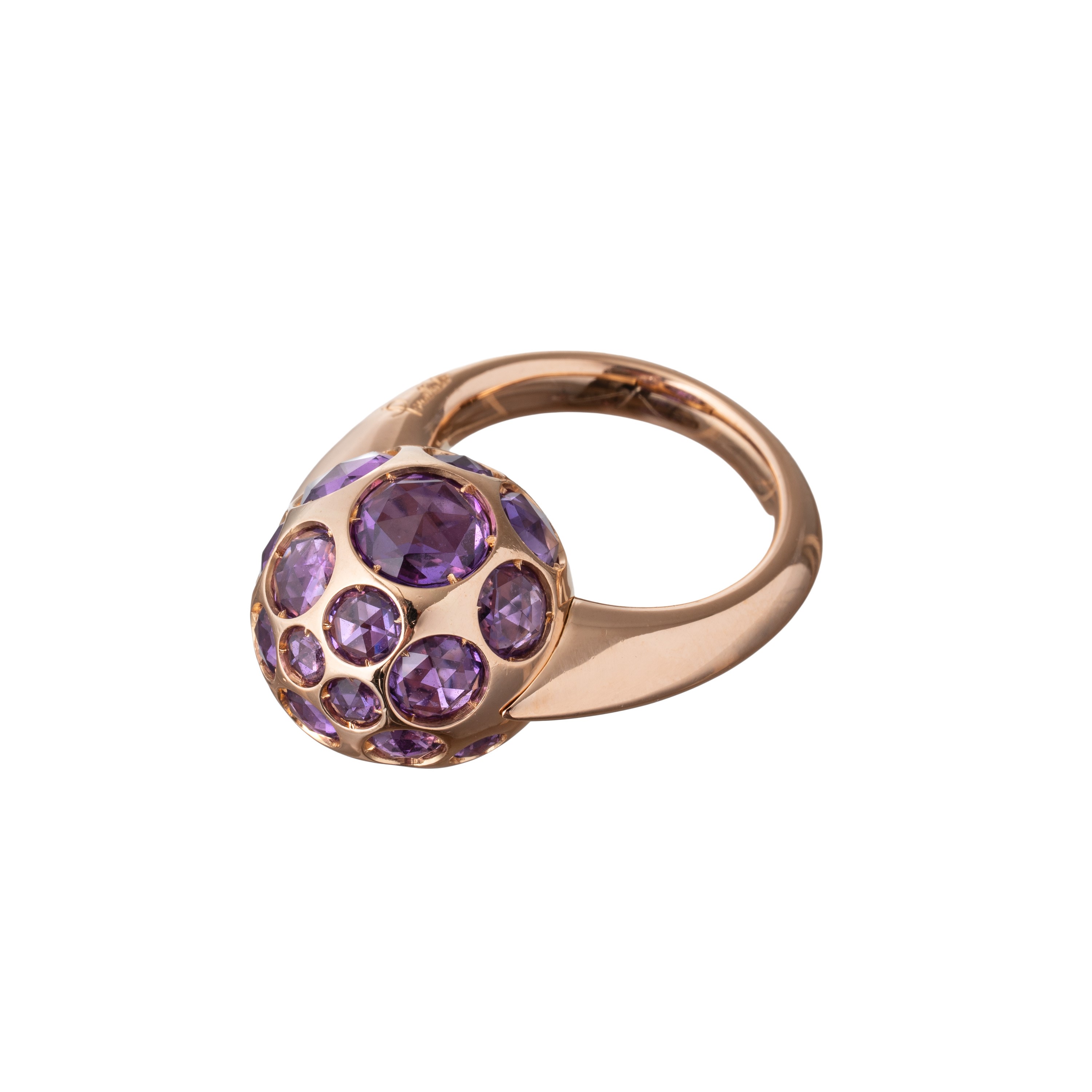Pomellato - Anello in oro rosa 18 kt con ametiste