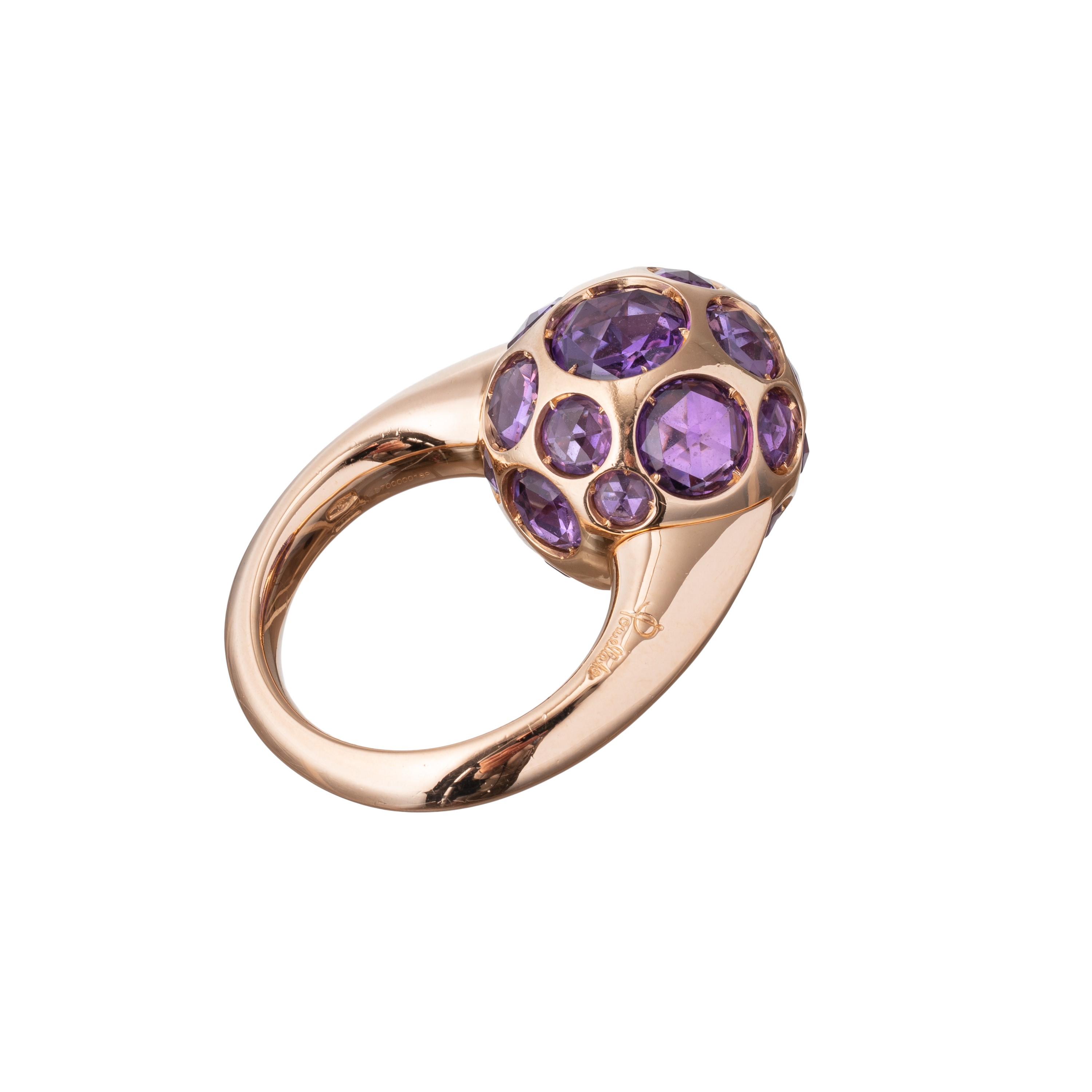 Pomellato - Anello in oro rosa 18 kt con ametiste