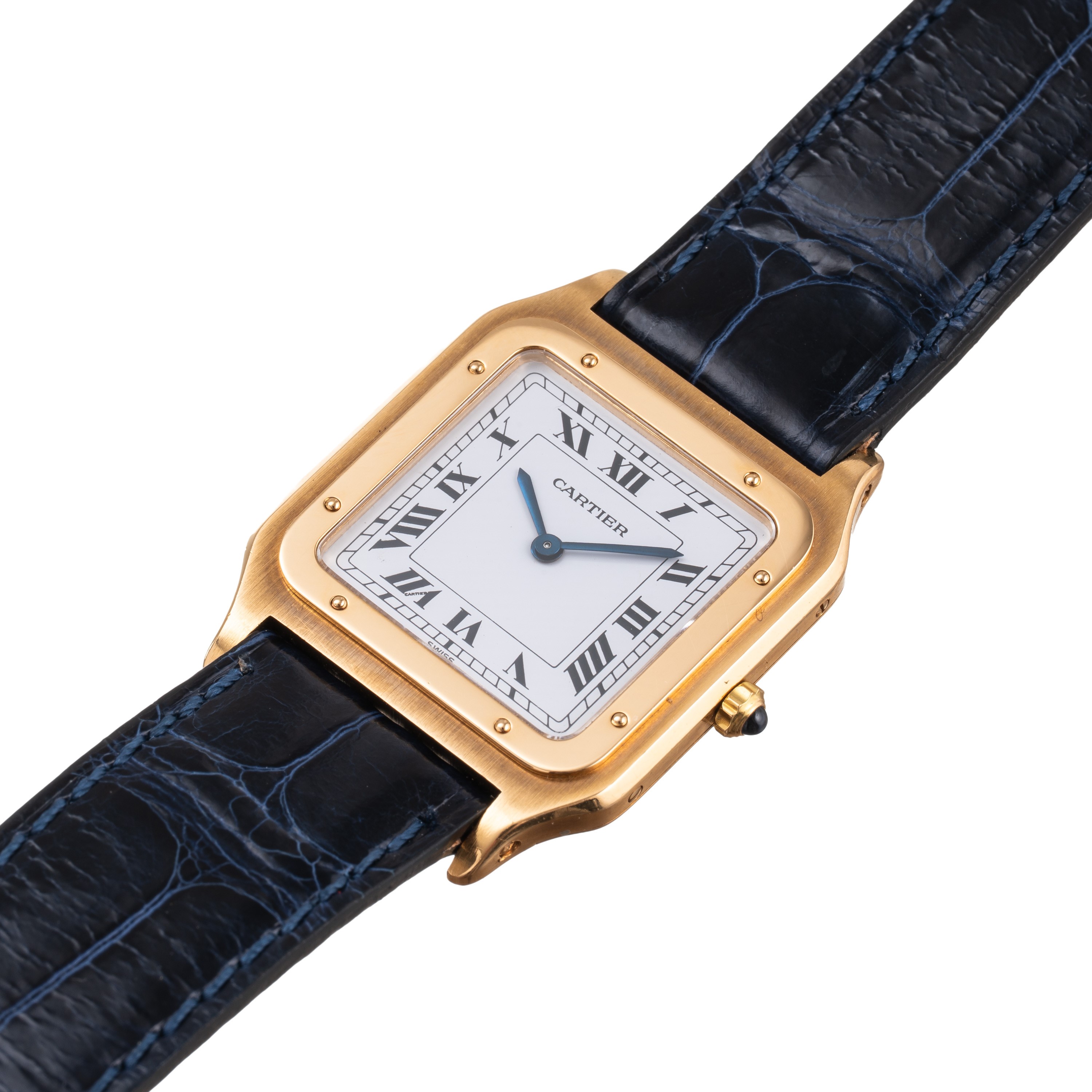 Cartier - Santos Dumont 96054, orologio solo tempo a carica manuale in oro giallo 18 kt
