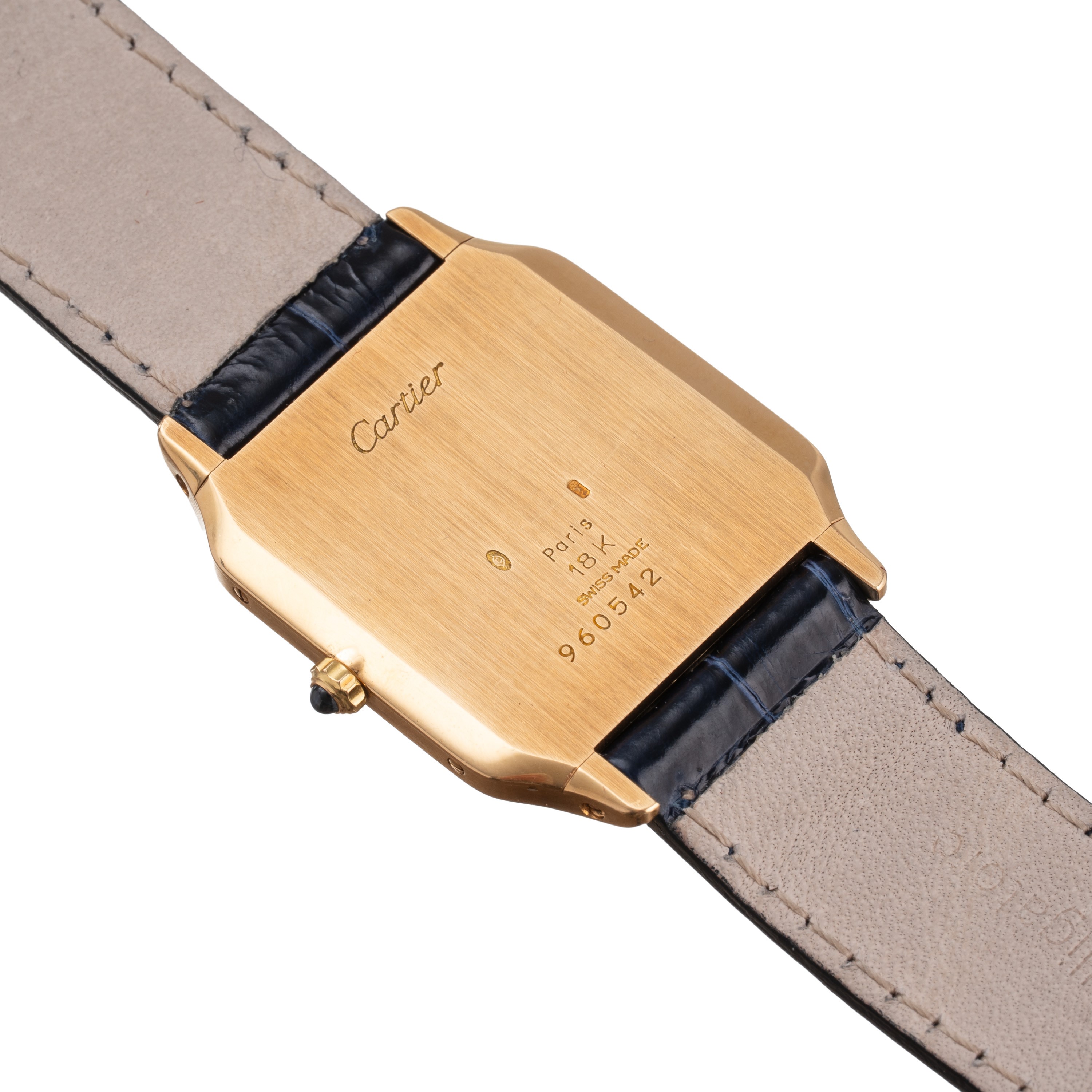 Cartier - Santos Dumont 96054, orologio solo tempo a carica manuale in oro giallo 18 kt