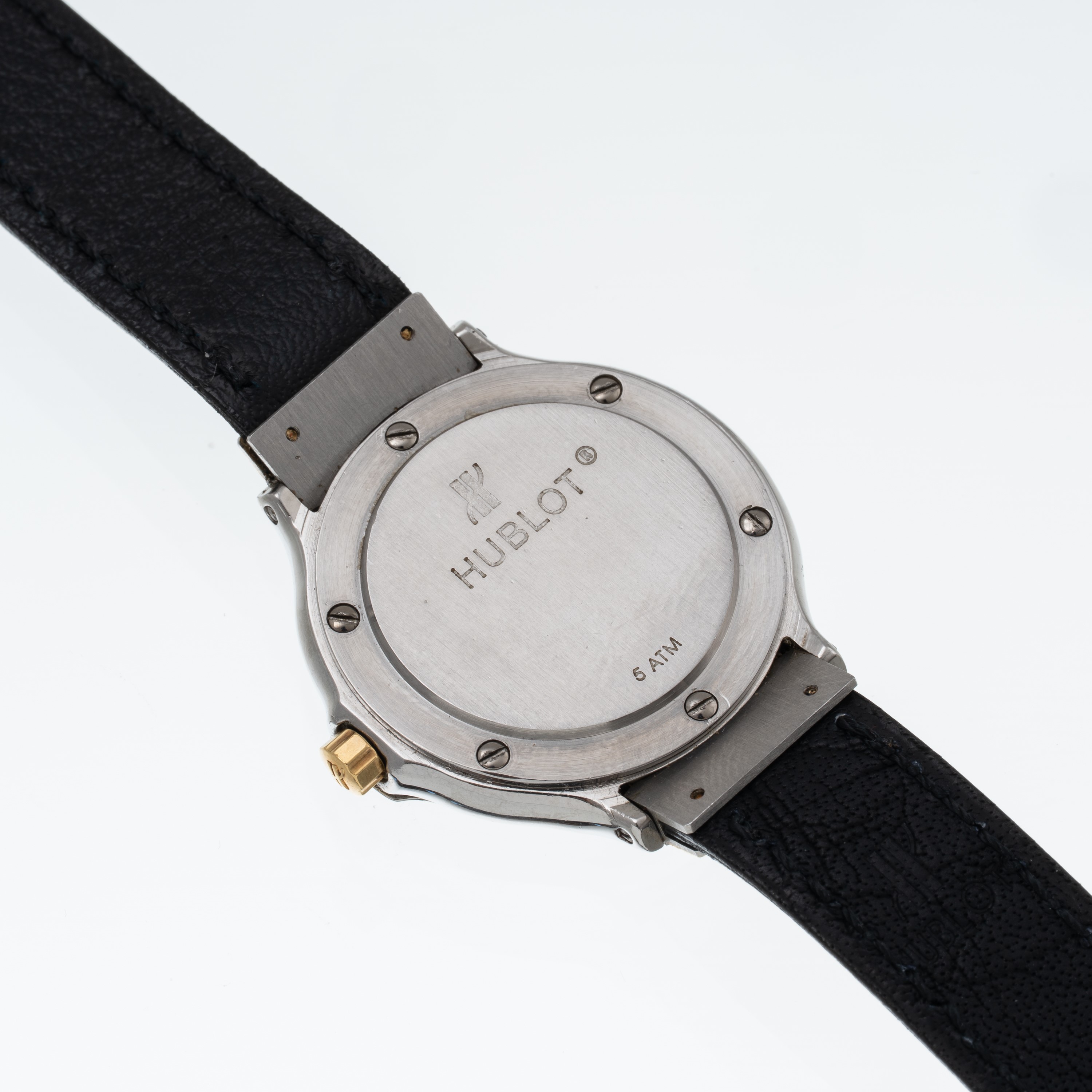 Hublot - Orologio Solo Tempo MDM in acciaio e oro giallo 18 kt con quadrante nero