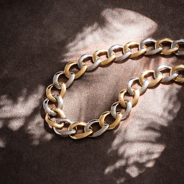 BULGARI - BULGARI - COLLANA BULGARI IN ORO BIANCO E GIALLO 18 KT