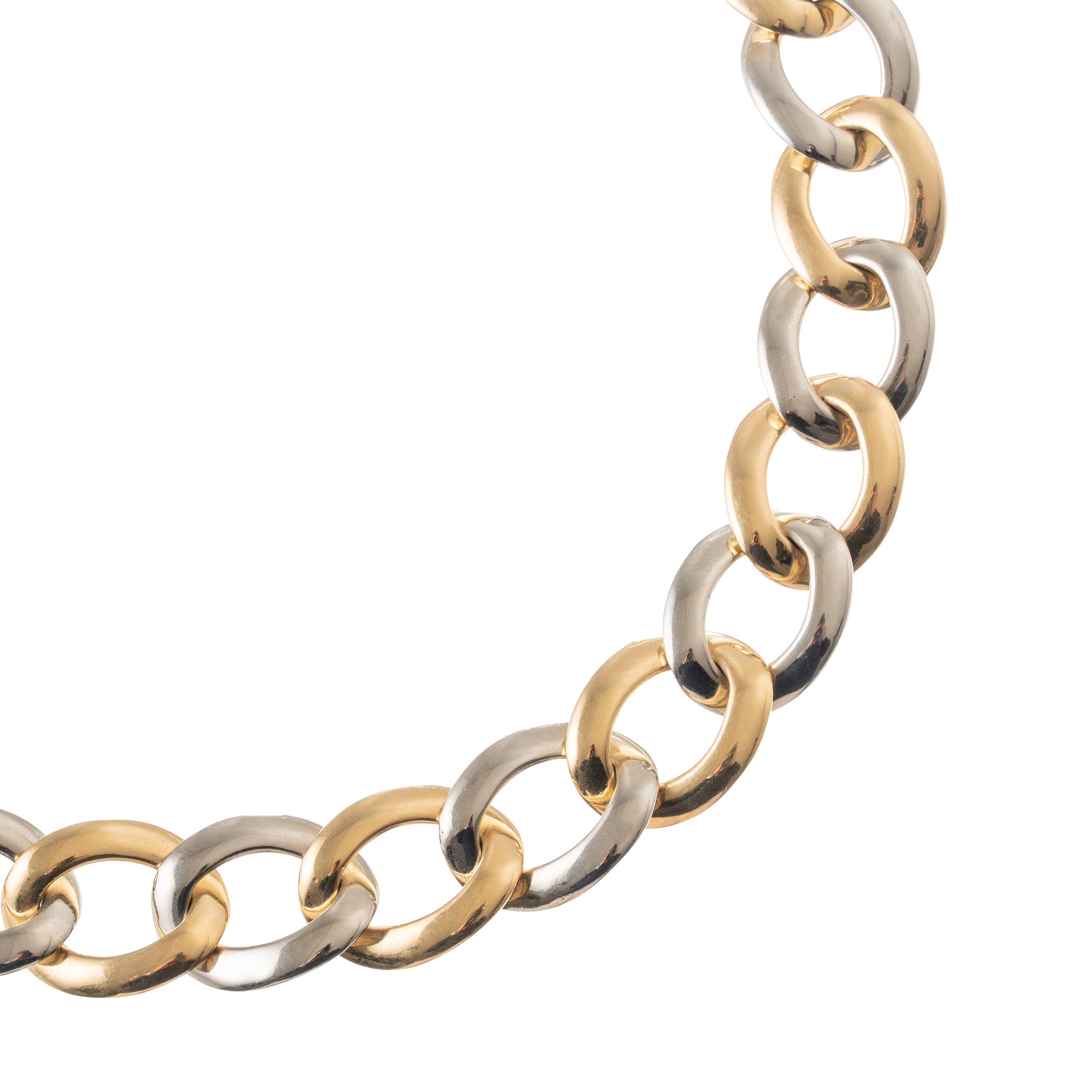 Bulgari - Collana in oro bianco e giallo 18 kt