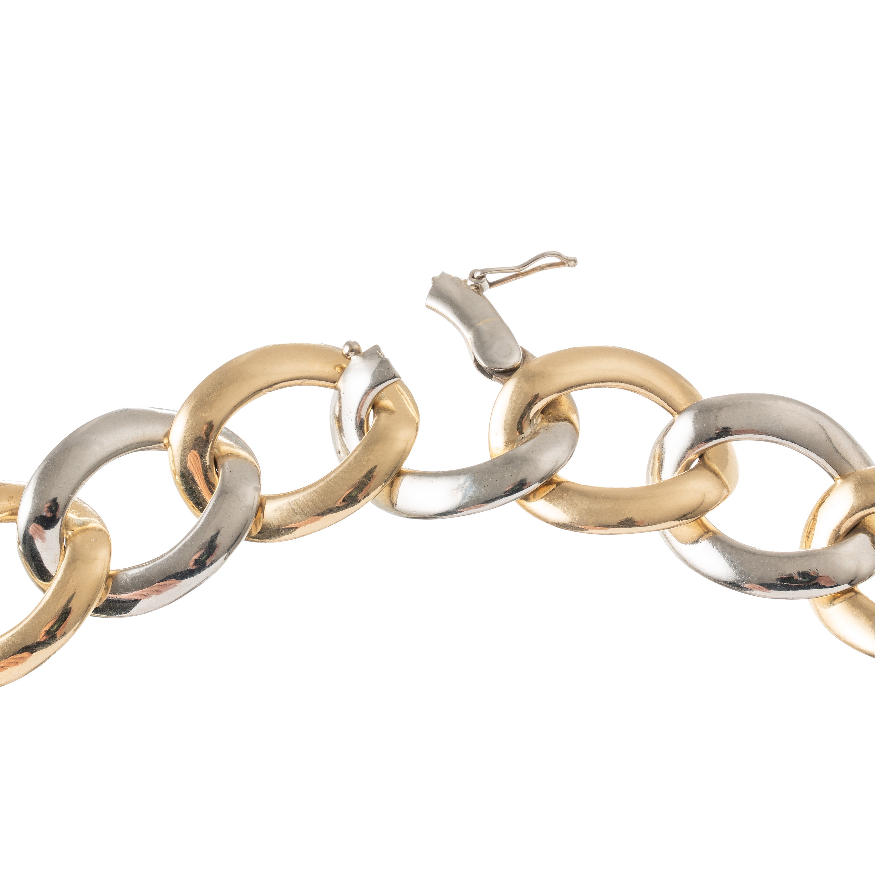Bulgari - Collana in oro bianco e giallo 18 kt