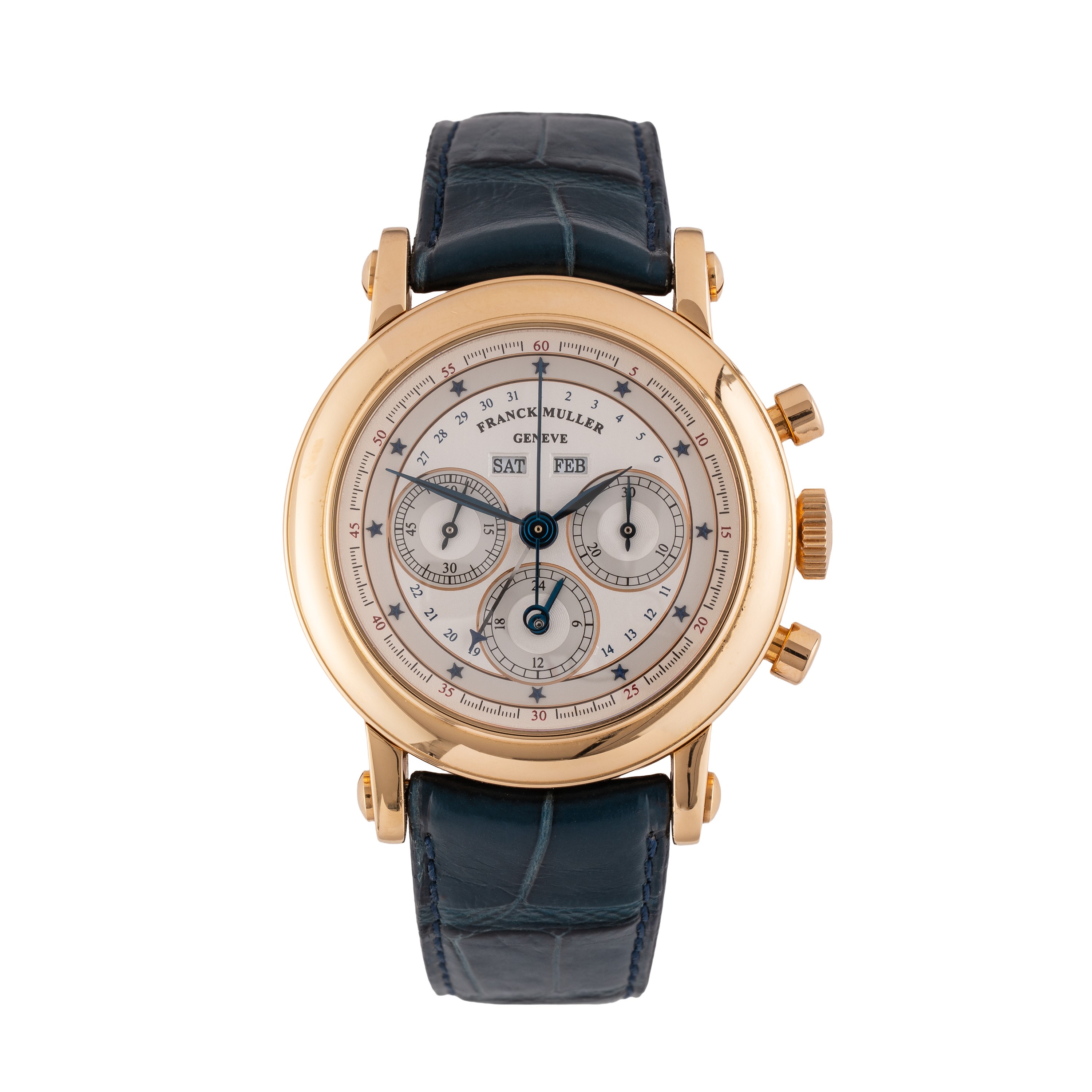 Franck Muller - Master Calendar Chronograph 7000 CC Mc — cronografo calendario annuale in oro gia...
