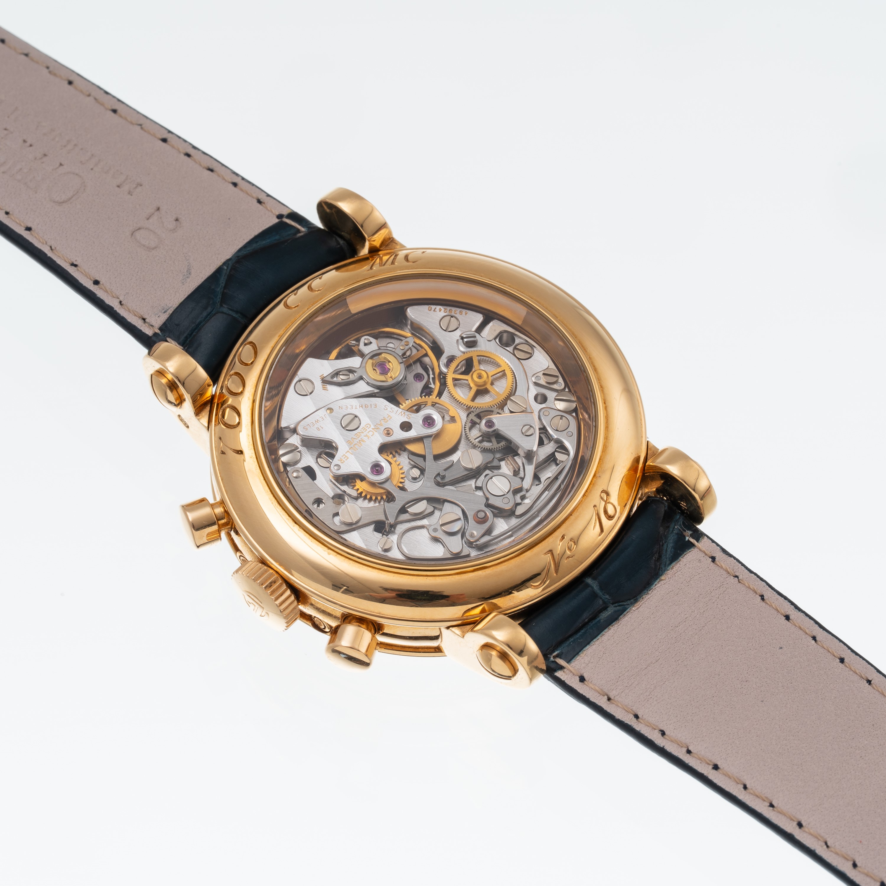 Franck Muller - Master Calendar Chronograph 7000 CC Mc — cronografo calendario annuale in oro gia...