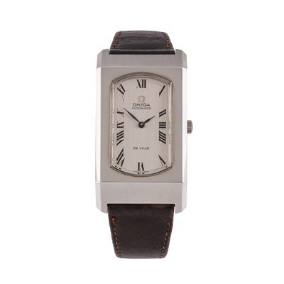 De Ville — Orologio solo tempo in acciaio con carica automatica, quadrante argenté