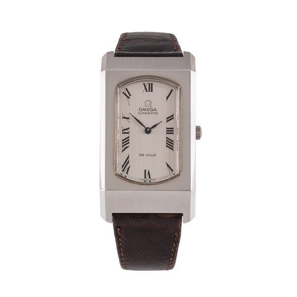 OMEGA - OMEGA - DE VILLE OROLOGIO SOLO TEMPO A CARICA AUTOMATICA IN ACCIAIO CON QUADRANTE ARGENTE'