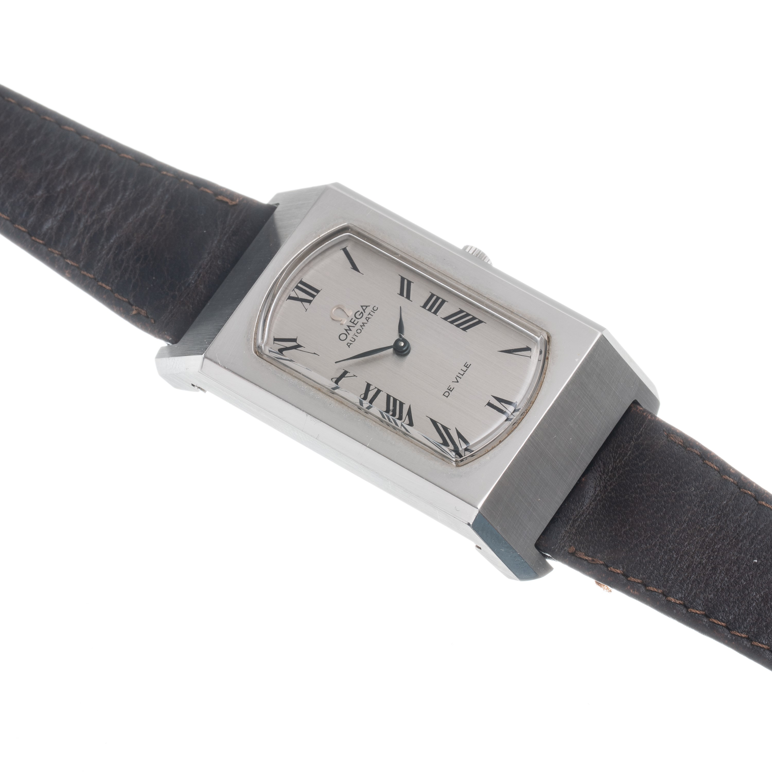 Omega - De Ville — Orologio solo tempo in acciaio con carica automatica, quadrante argenté