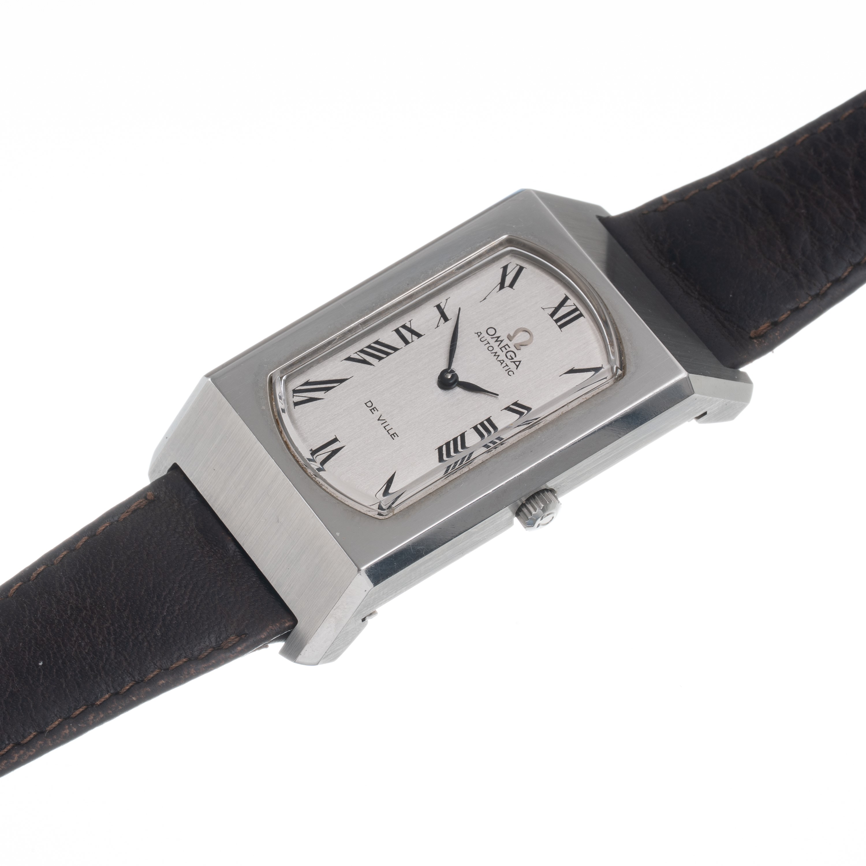 Omega - De Ville — Orologio solo tempo in acciaio con carica automatica, quadrante argenté