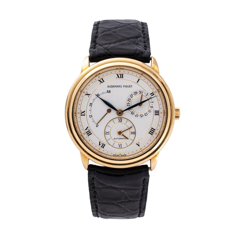Audemars Piguet - Dual Time (BA25685/002) — orologio automatico dual time in oro giallo 18 kt