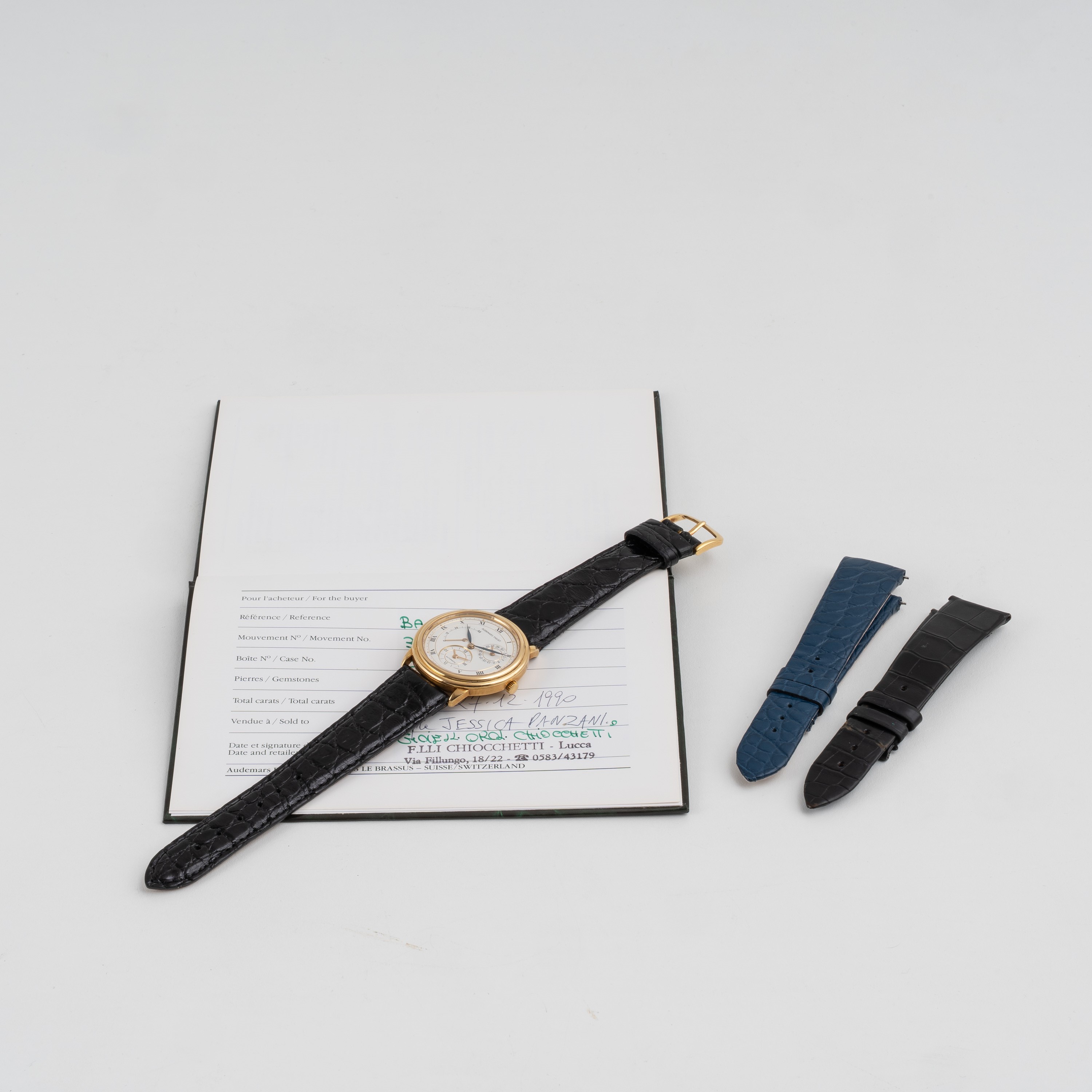 Audemars Piguet - Dual Time (BA25685/002) — orologio automatico dual time in oro giallo 18 kt