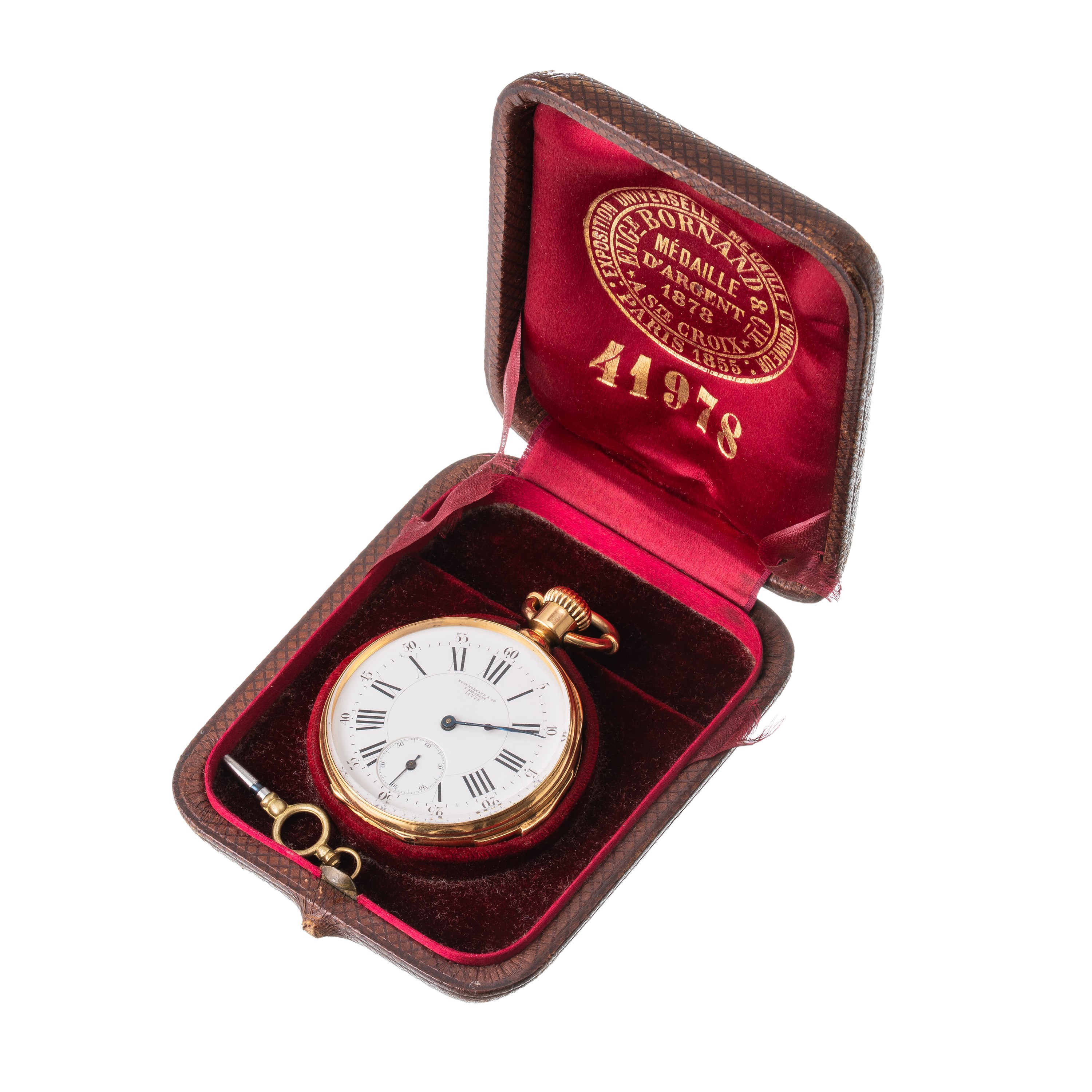 Eugene Bornand & Cie - Orologio da tasca ripetizione quarti a carica manuale in oro giallo 18 kt ...