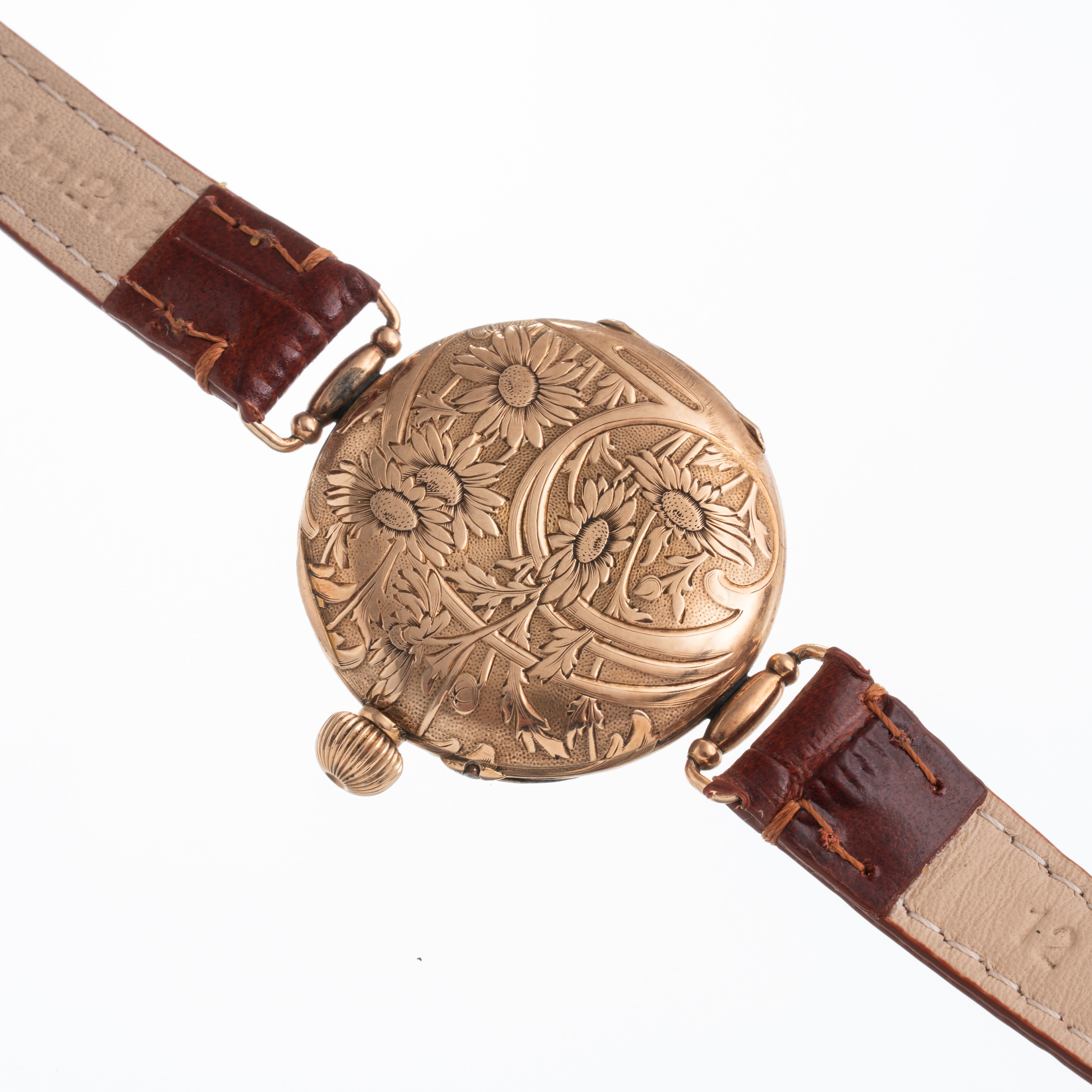 Hy Moser & Cie - Orologio da polso solo tempo a carica manuale in oro rosa 14 kt con quadrante in...