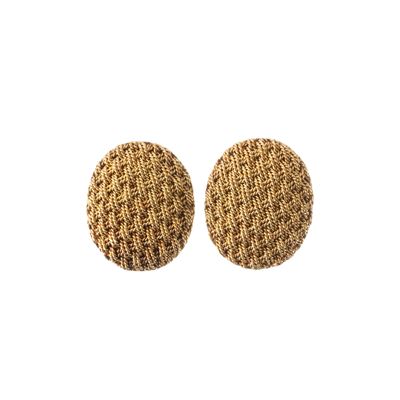 Orecchini clip, oro giallo 18 kt