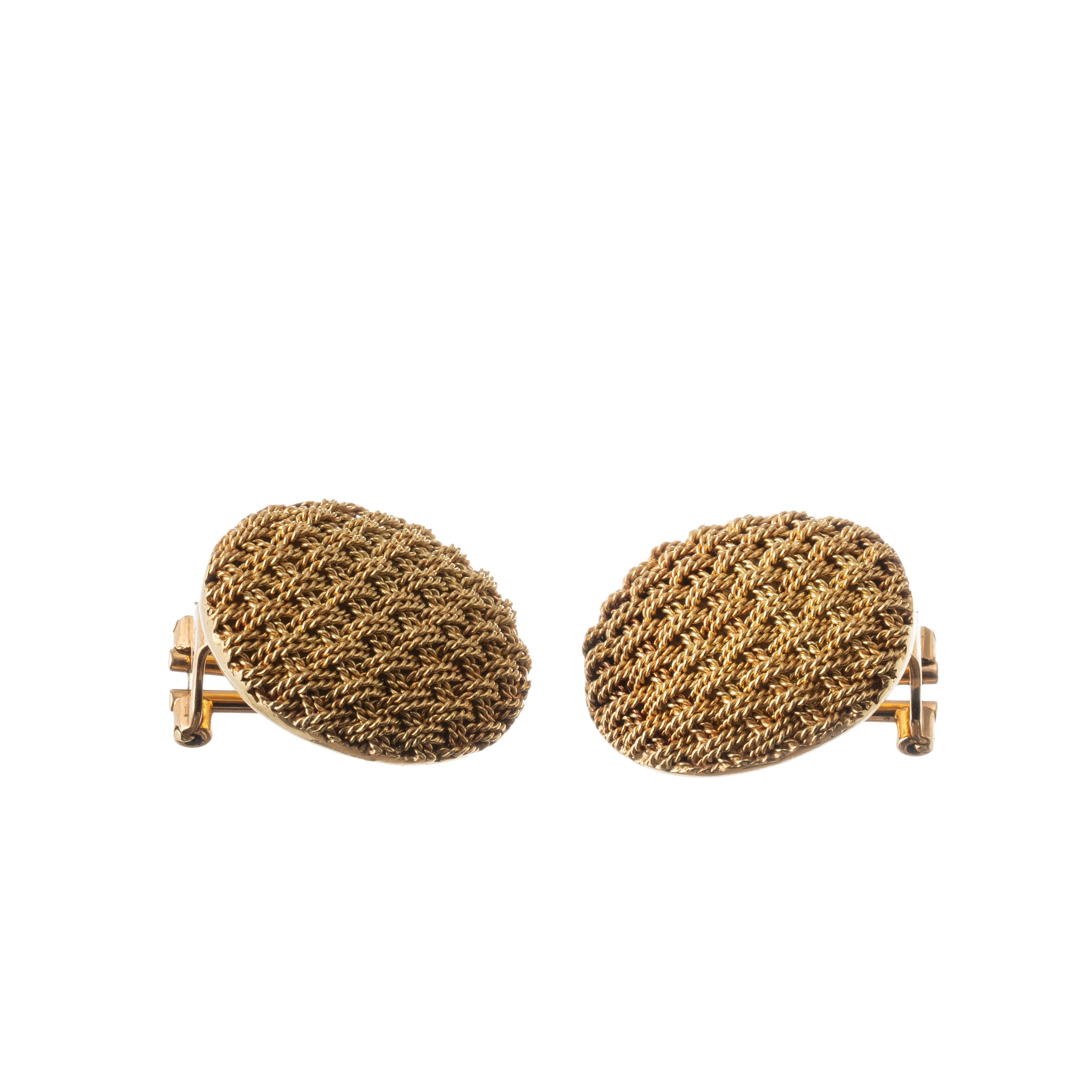 Orecchini clip, oro giallo 18 kt
