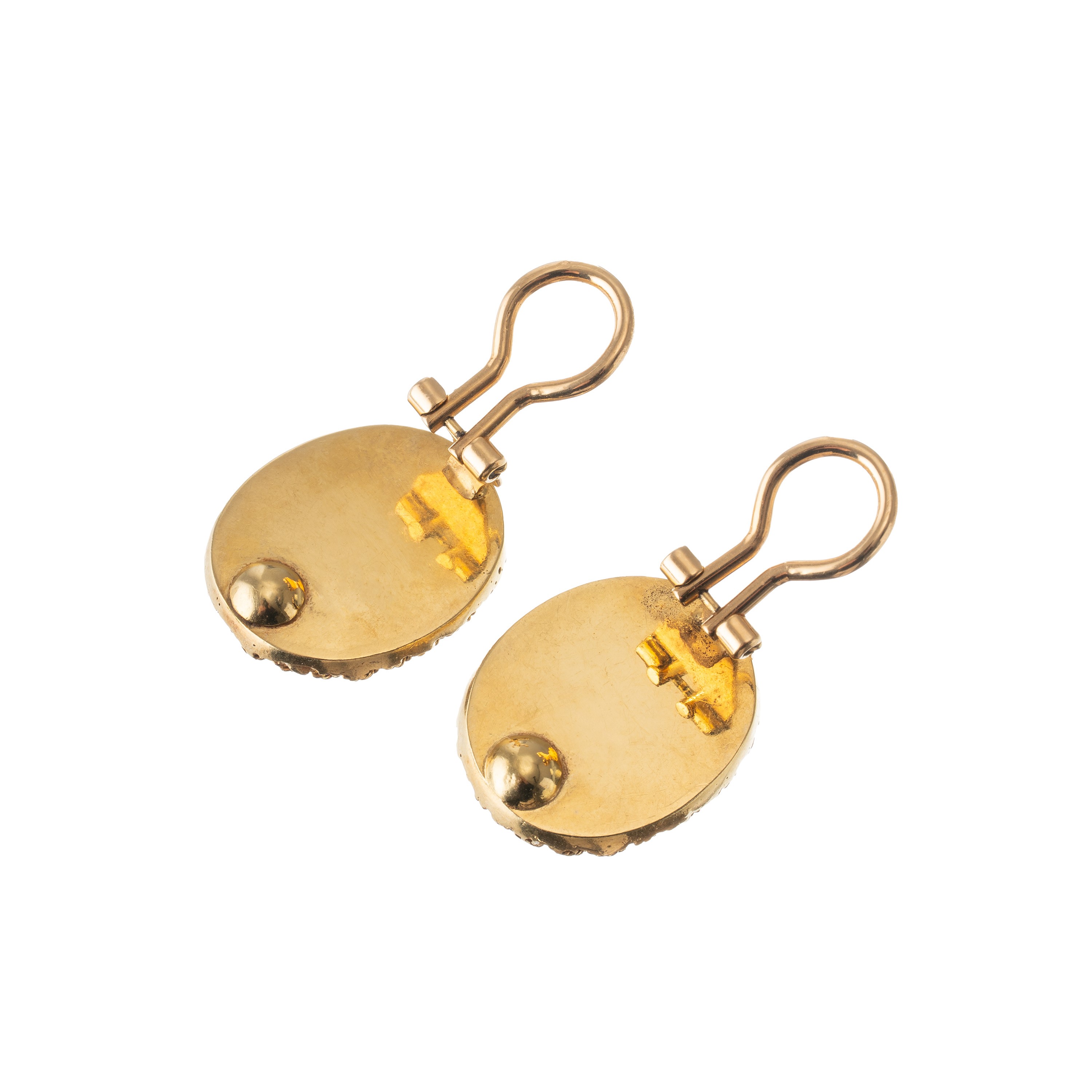 Orecchini clip, oro giallo 18 kt