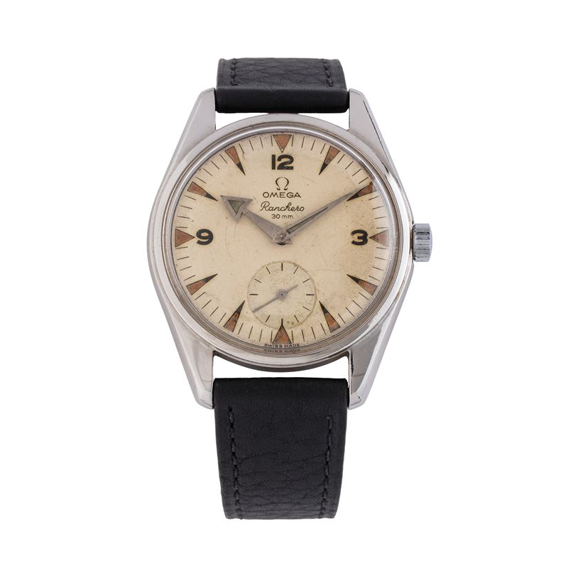 Omega - Ranchero 2990-1, orologio solo tempo a carica manuale in acciaio con quadrante bianco (19...
