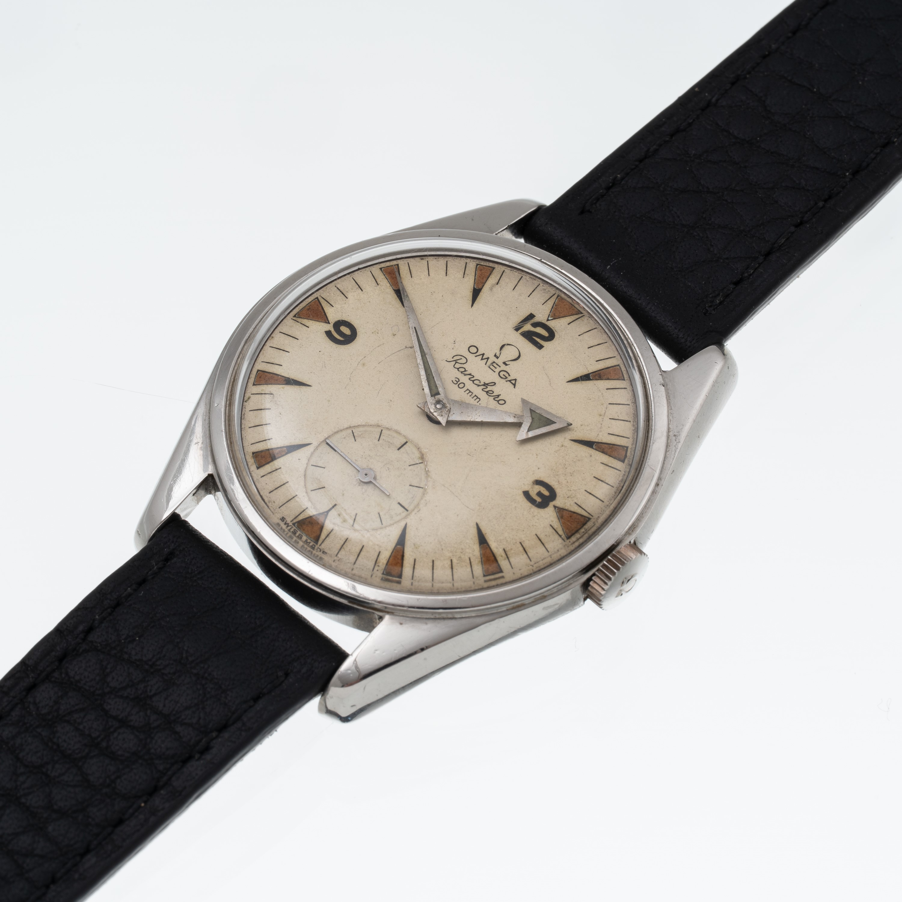 Omega - Ranchero 2990-1, orologio solo tempo a carica manuale in acciaio con quadrante bianco (19...