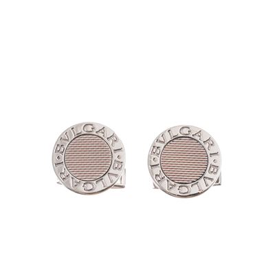 Gemelli “Bulgari Bulgari” in oro bianco 18 kt