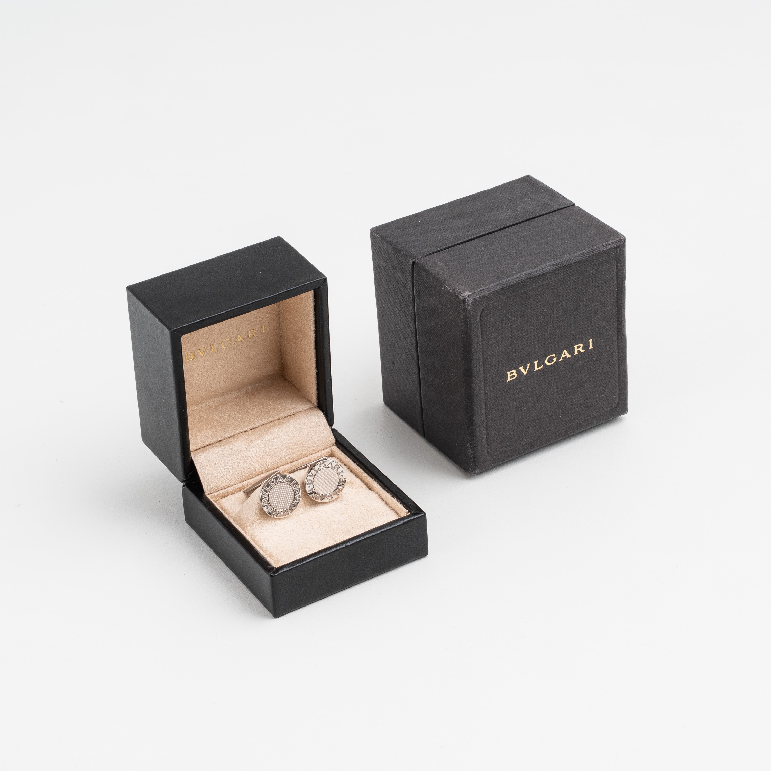 Gemelli “Bulgari Bulgari” in oro bianco 18 kt