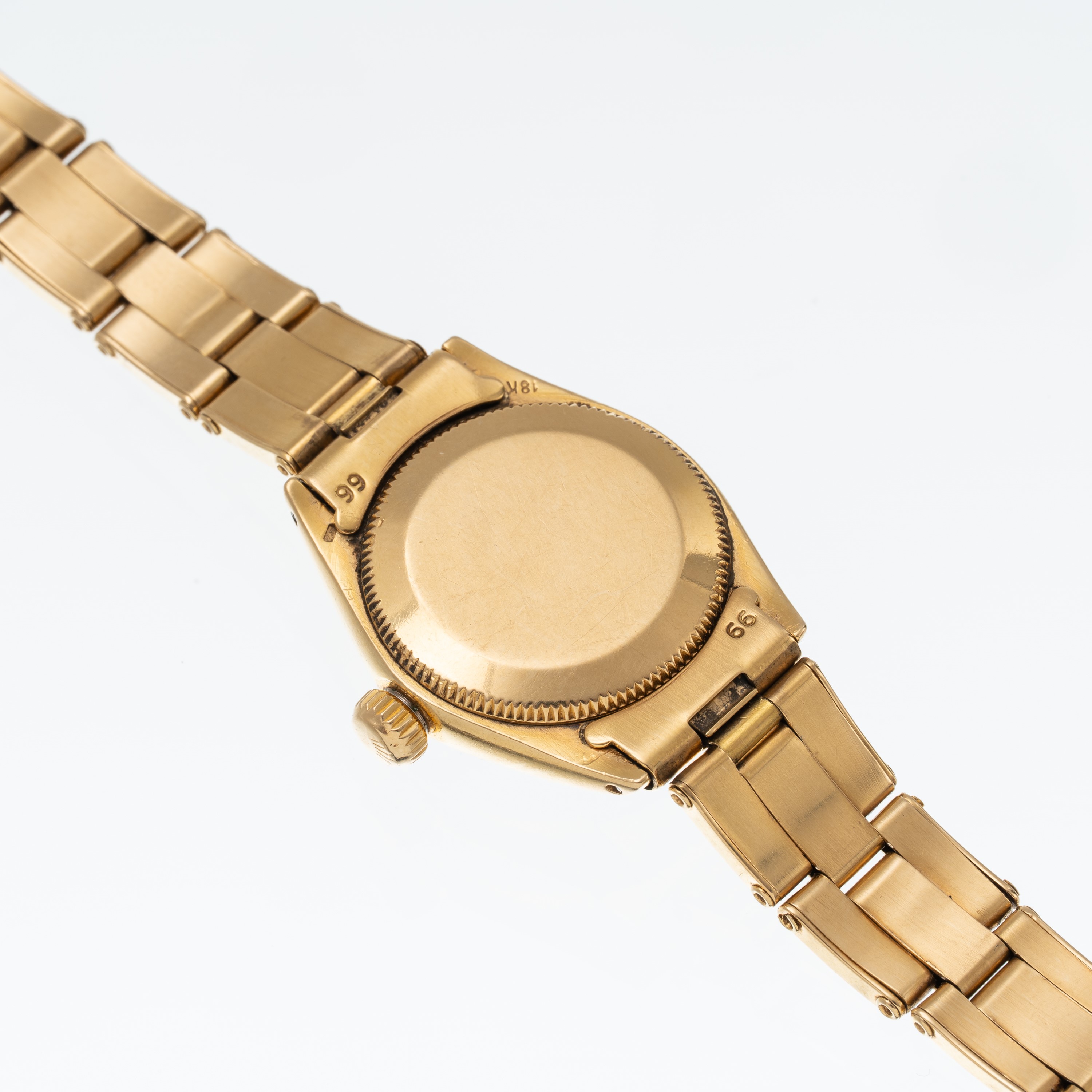 Rolex - Oyster Perpetual Lady 6719, orologio solo tempo automatico in oro giallo 18 kt con quadra...