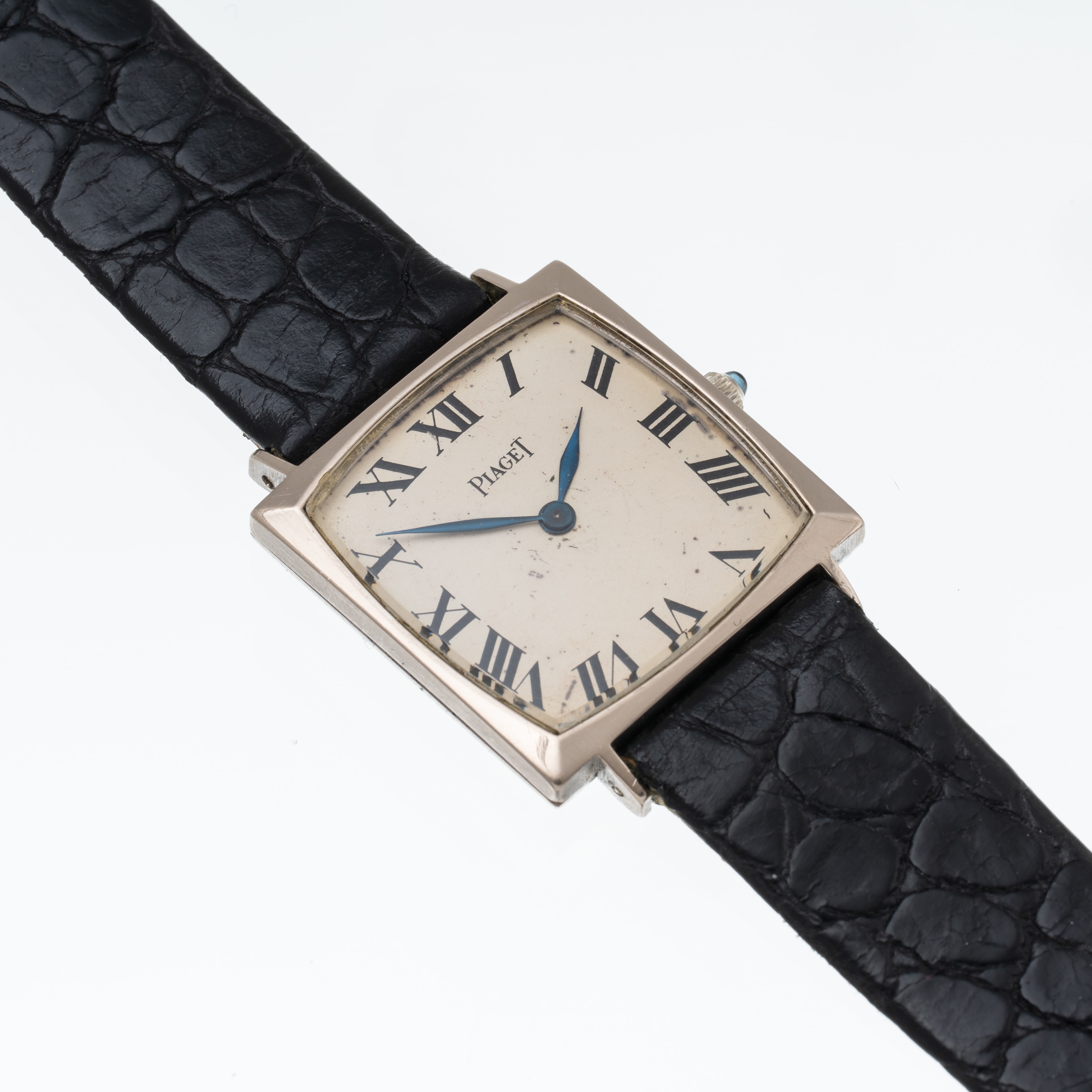 Piaget - Orologio da polso solo tempo in oro bianco 18 kt con quadrante bianco e indici romani ne...