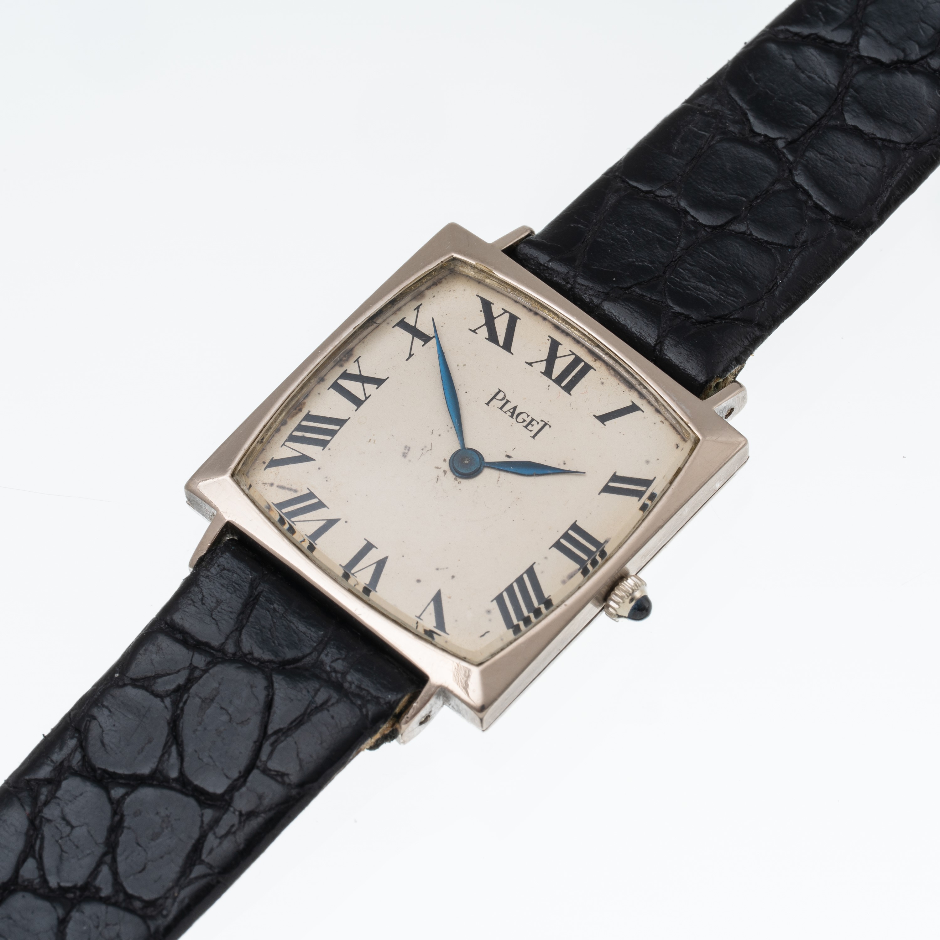 Piaget - Orologio da polso solo tempo in oro bianco 18 kt con quadrante bianco e indici romani ne...