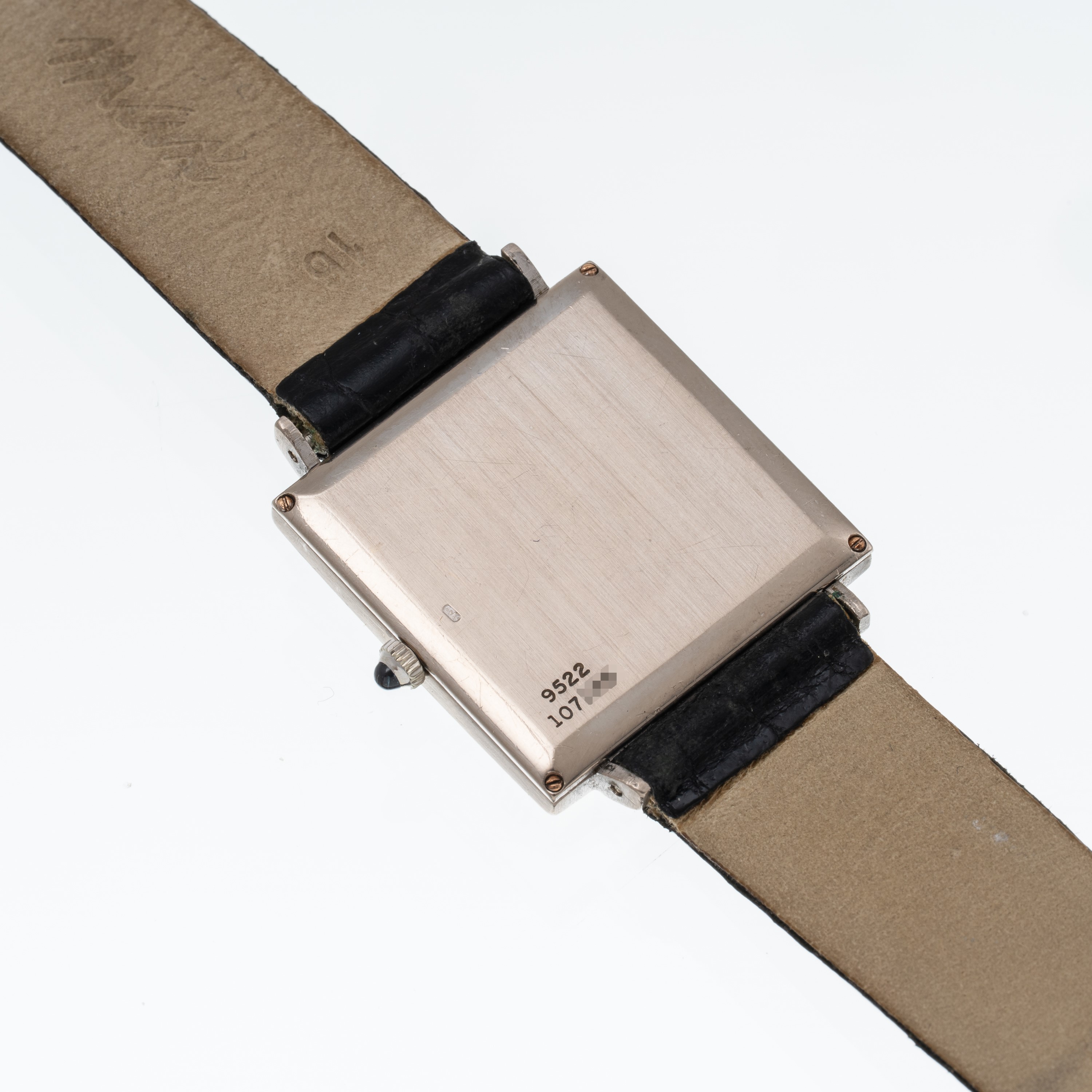 Piaget - Orologio da polso solo tempo in oro bianco 18 kt con quadrante bianco e indici romani ne...