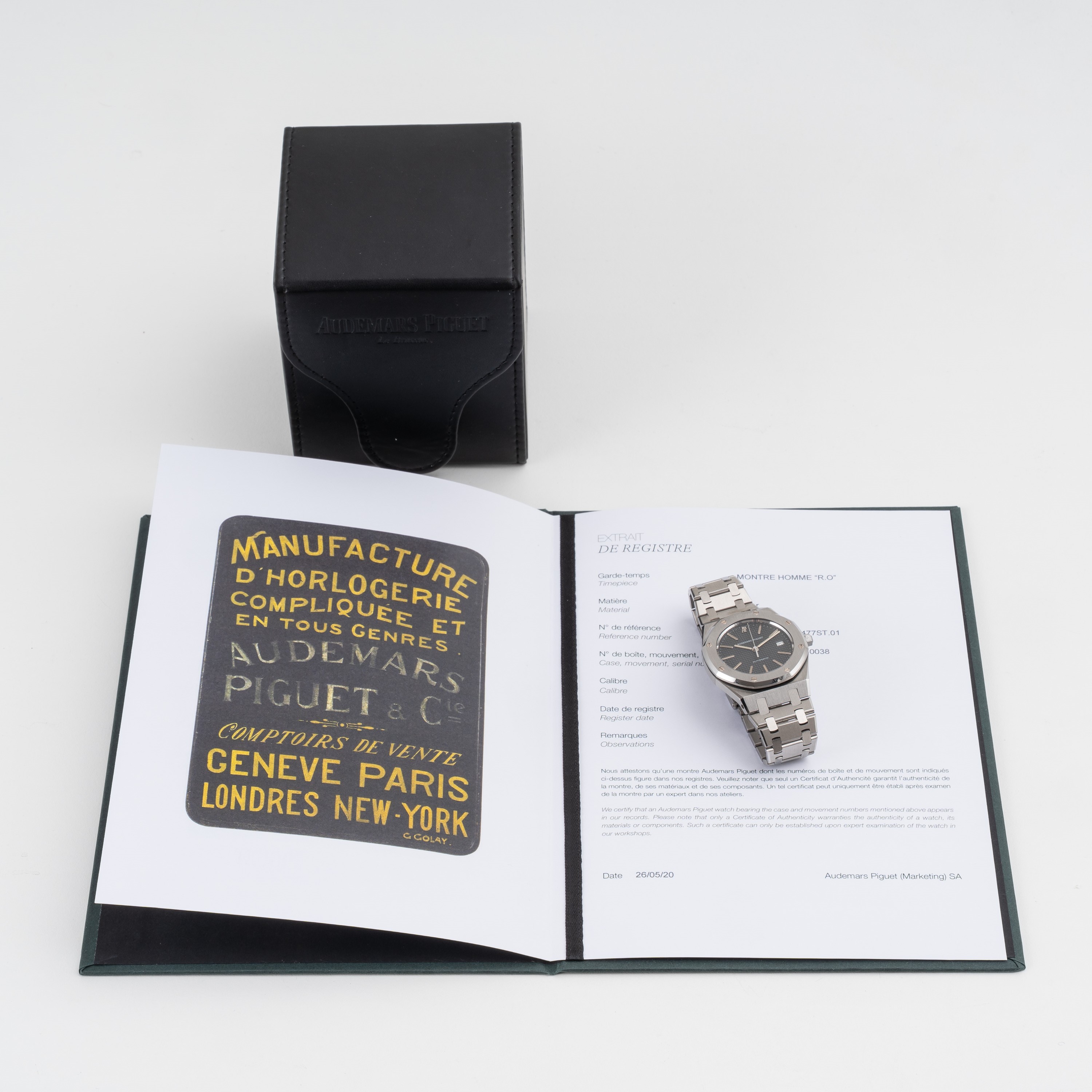 Audemars Piguet - Royal Oak 14486ST, orologio solo tempo automatico in acciaio con quadrante nero