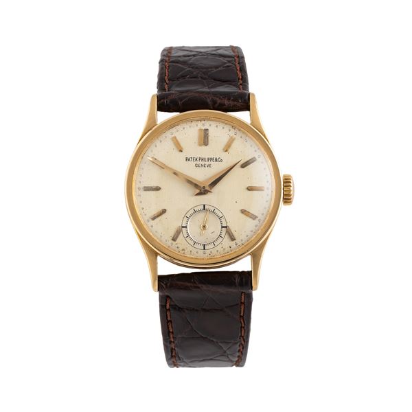 PATEK PHILIPPE - PATEK PHILIPPE - CALATRAVA 96 OROLOGIO SOLO TEMPO A CARICA MANUALE IN ORO GIALLO 18 KT CON QUADRANTE ARGENTE' INDELEBILE E PICCOLI SECONDI AD ORE SEI