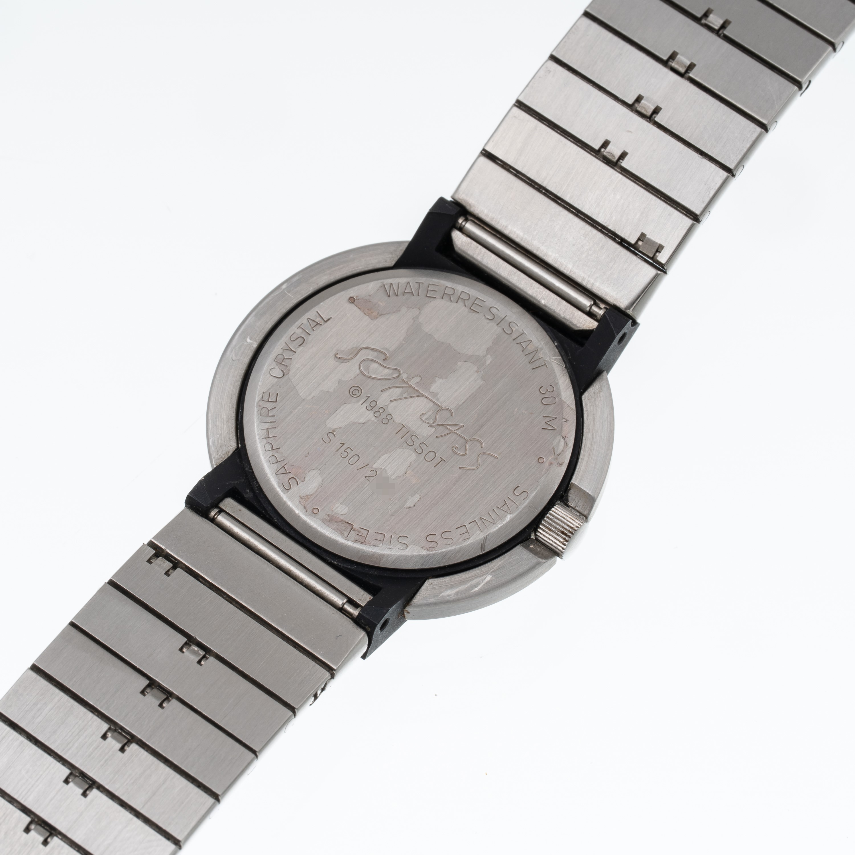 Tissot - Ettore Sottsass — orologio solo tempo al quarzo in acciaio con quadrante bianco