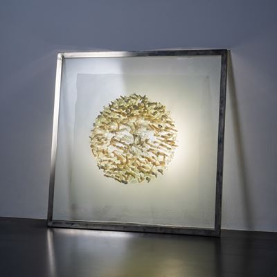 Pannello scultoreo luminoso “Quasars” – Mattino d’inverno