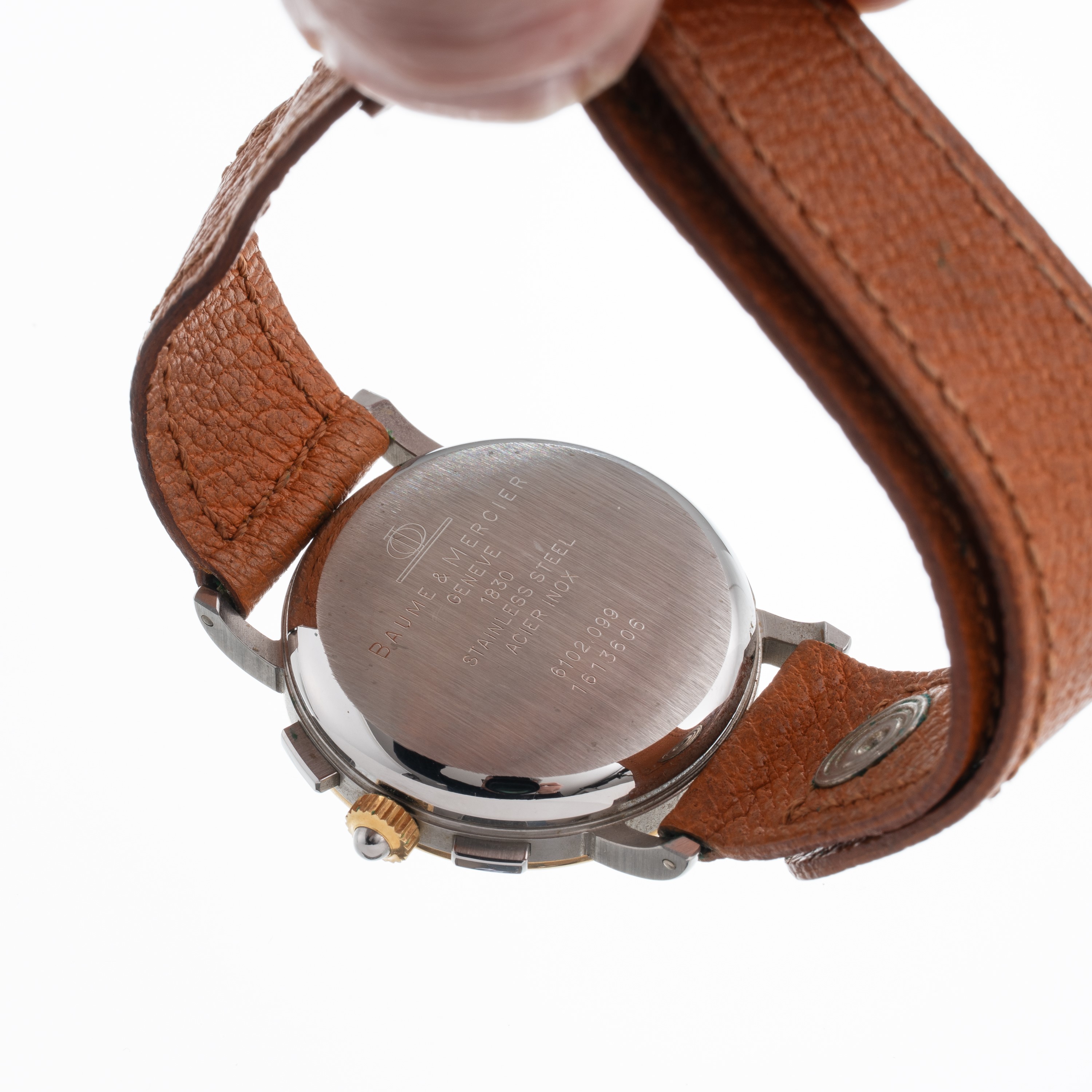 Baume Et Mercier - Baume & Mercier, Cronografo a carica manuale con fasi lunari e datario