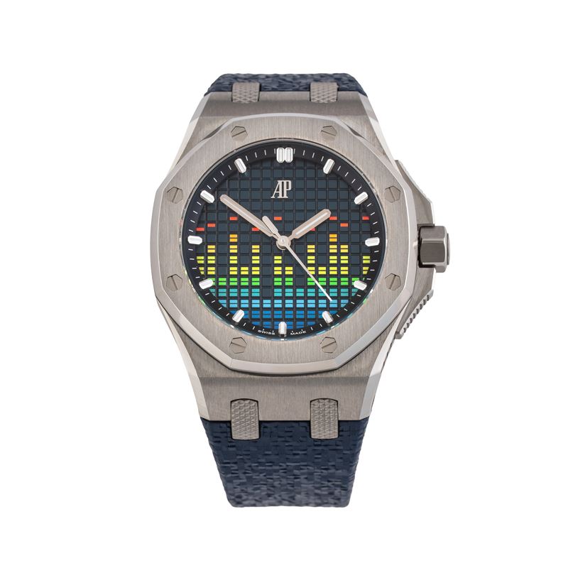 Audemars Piguet - Royal Oak Offshore Music oro, orologio solo tempo a carica automatica in titani...