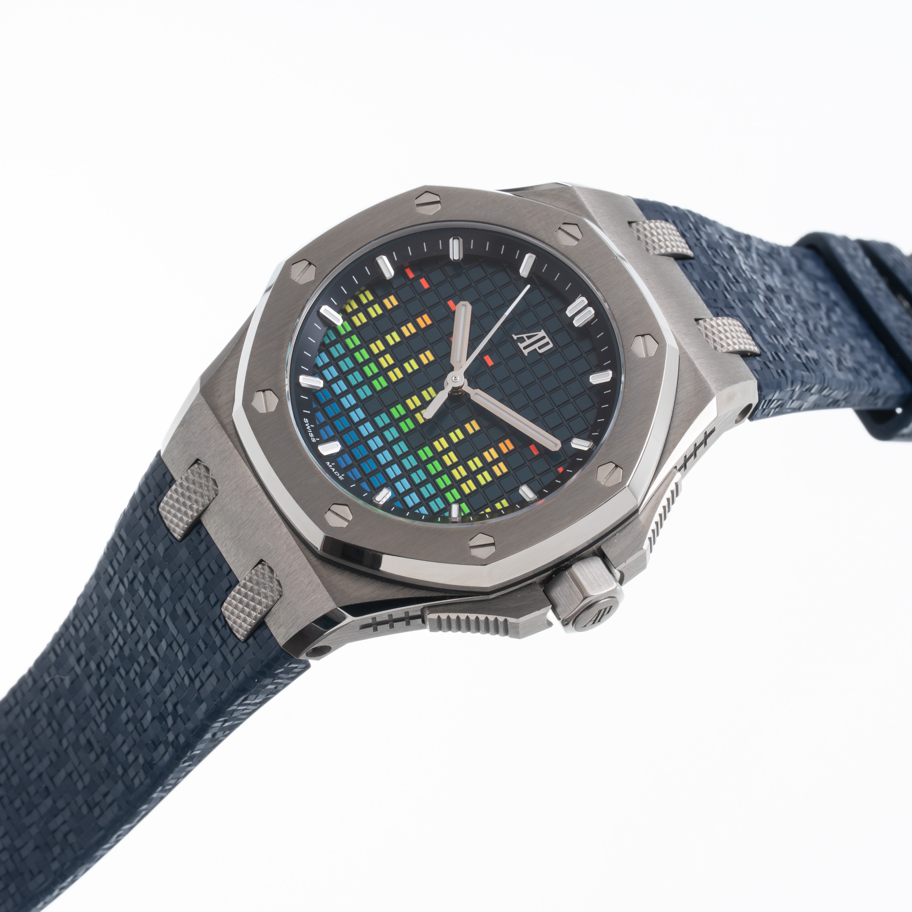 Audemars Piguet - Royal Oak Offshore Music oro, orologio solo tempo a carica automatica in titani...